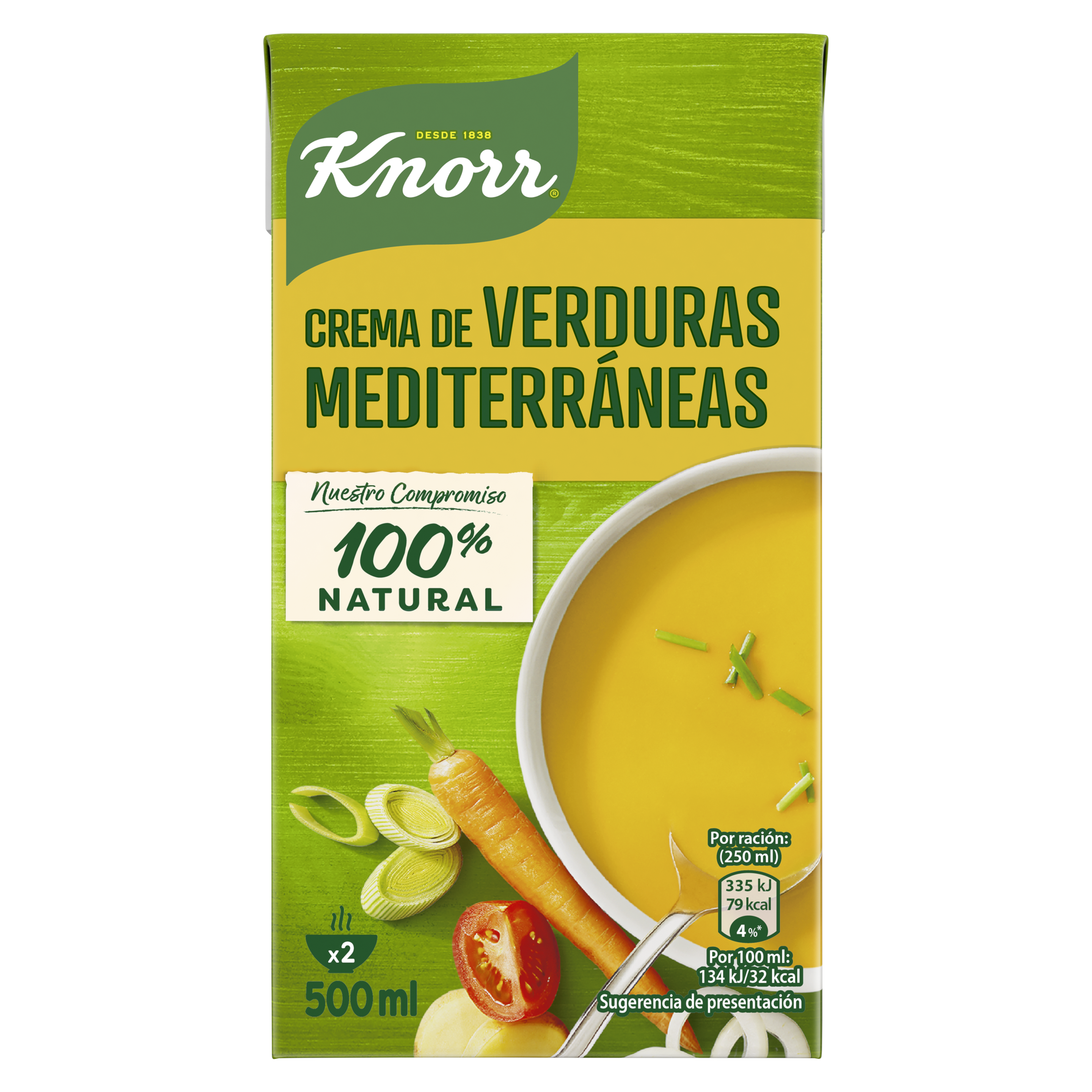 Crema de Verduras Mediterráneas 500ml packshot