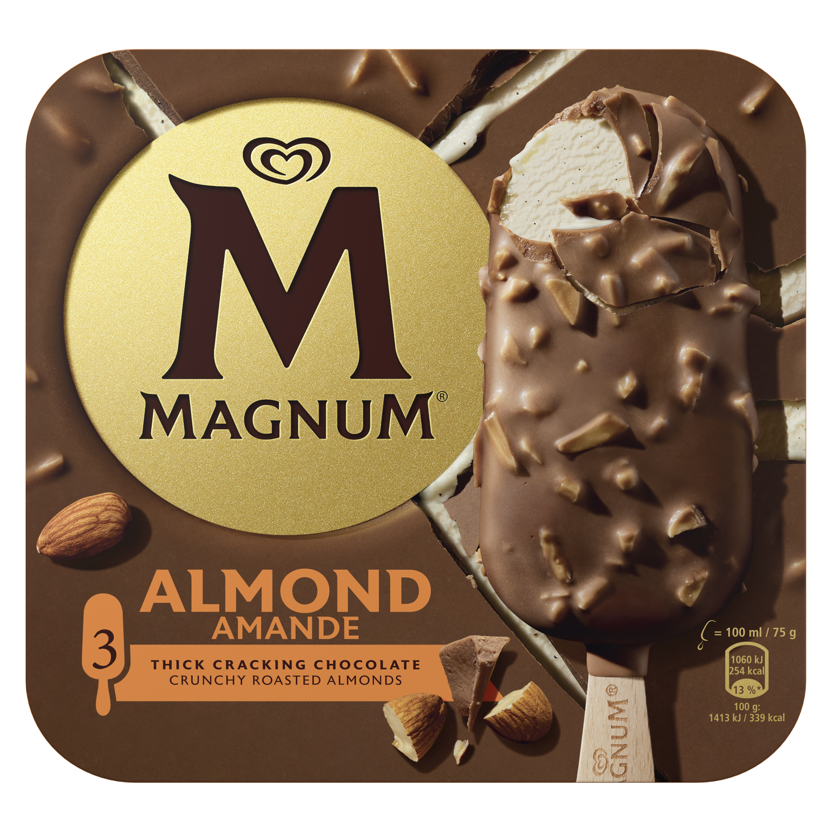 Magnum Almond 3x100ml packshot