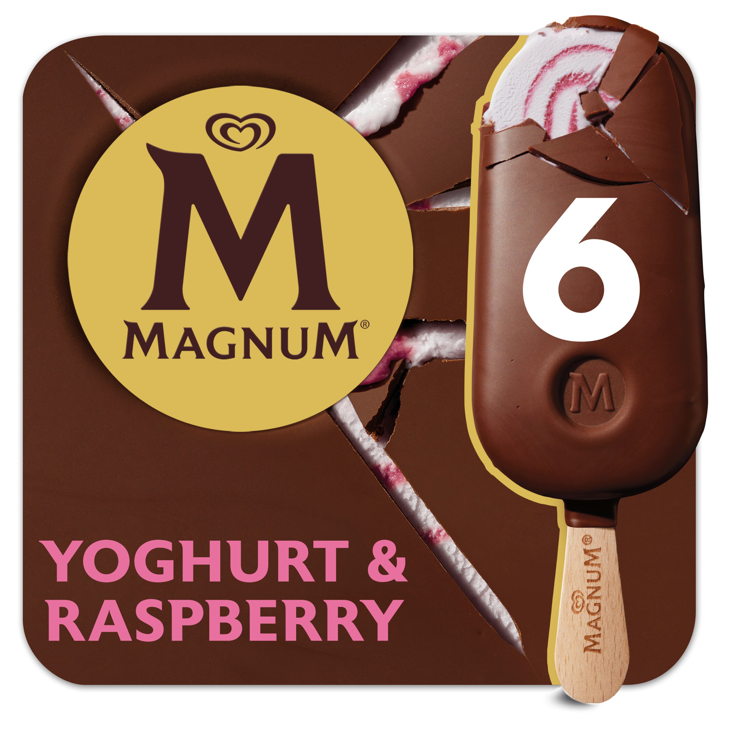 Magnum Yoghurt & Raspberry 6 x 100 ml | Cremiges Premium Eis und ...