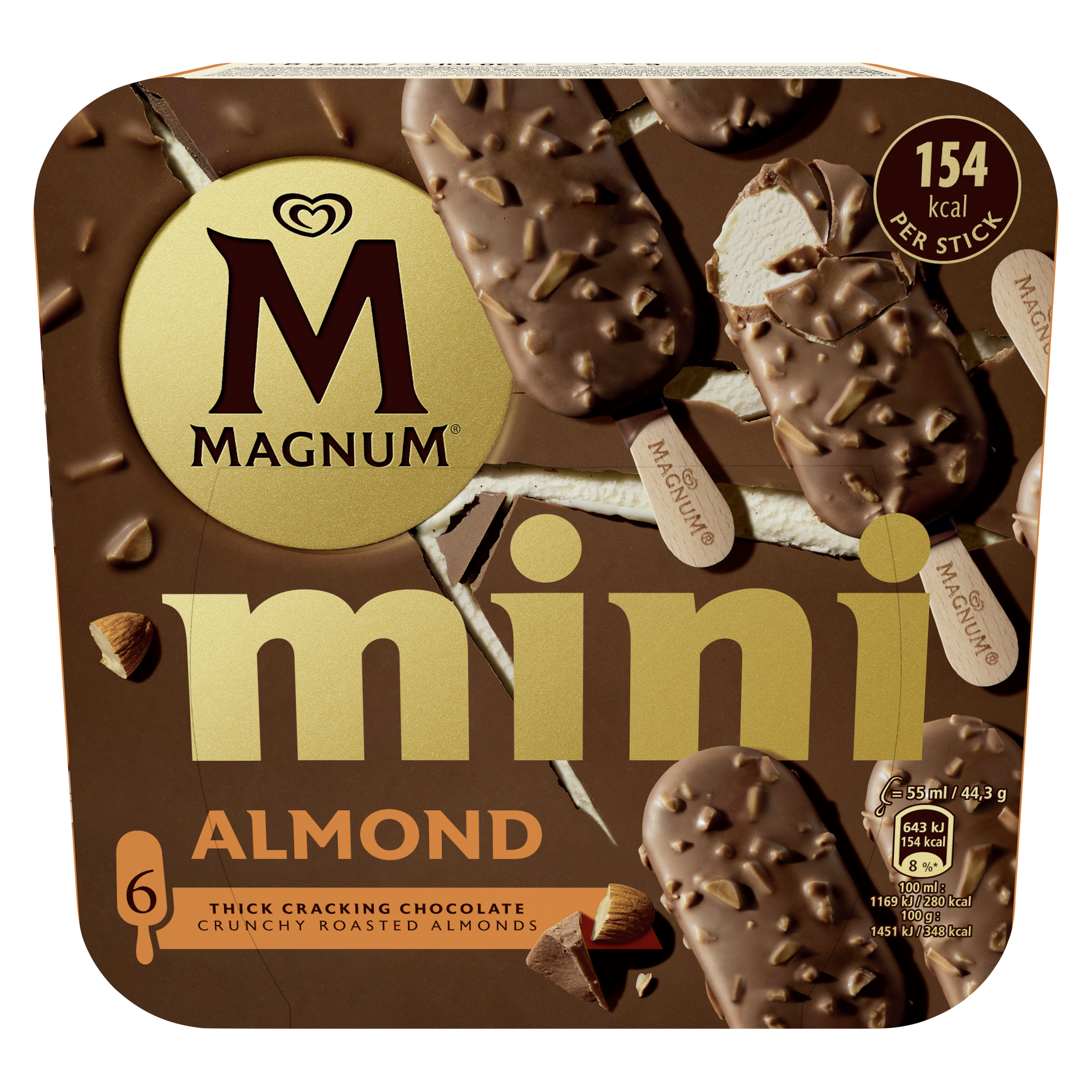 Magnum Mini Almond 6- pack packshot