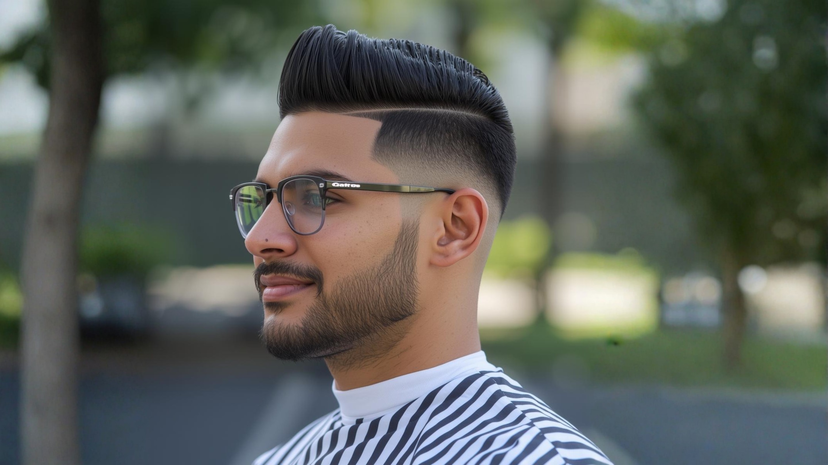 2. Crew Cut with High Fade: