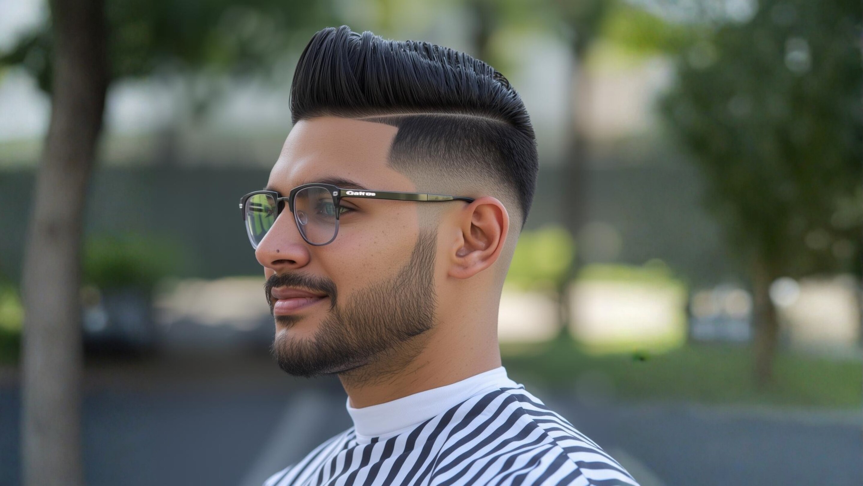 2. Crew Cut with High Fade: