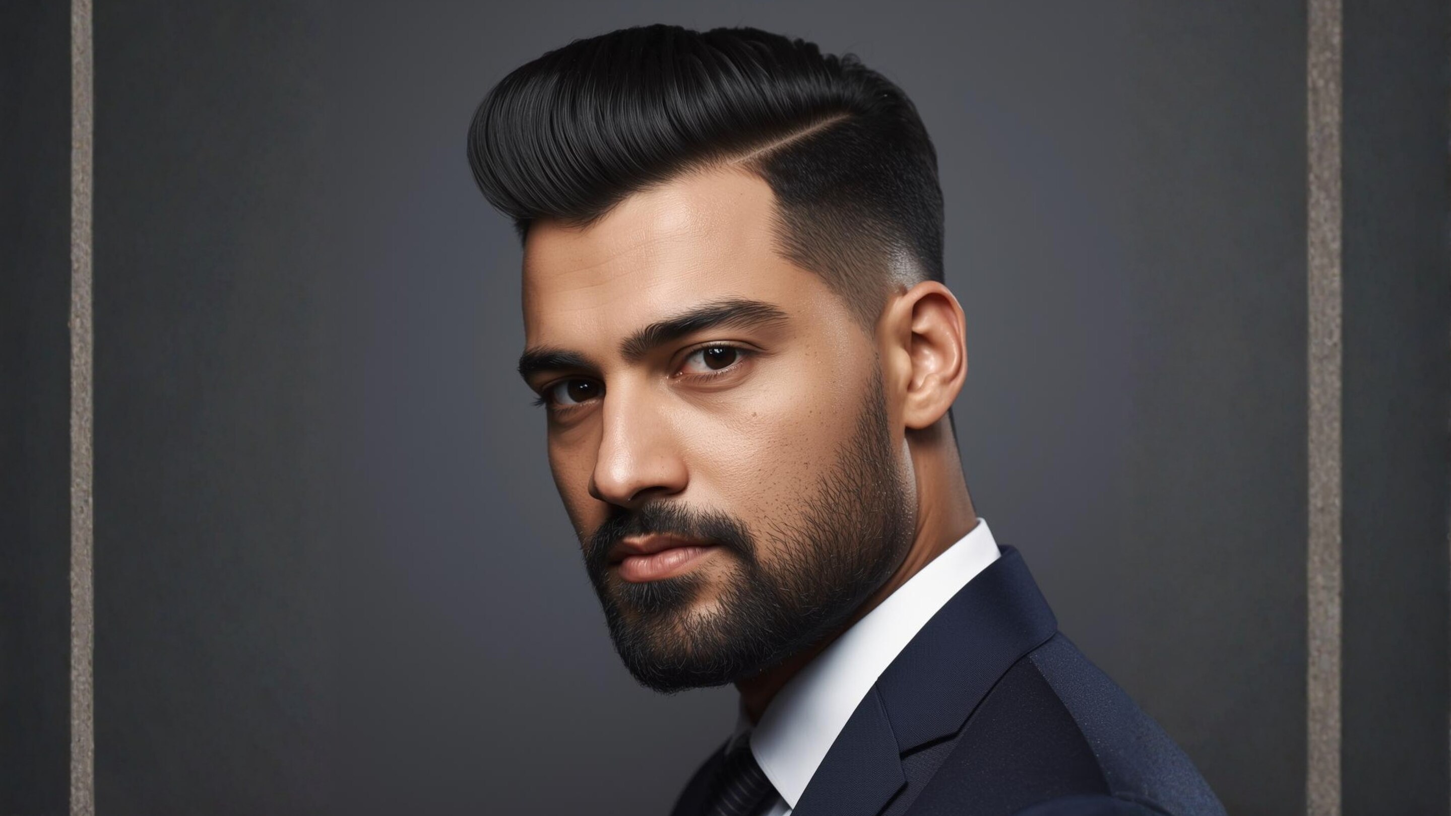 7. Textured Pompadour: