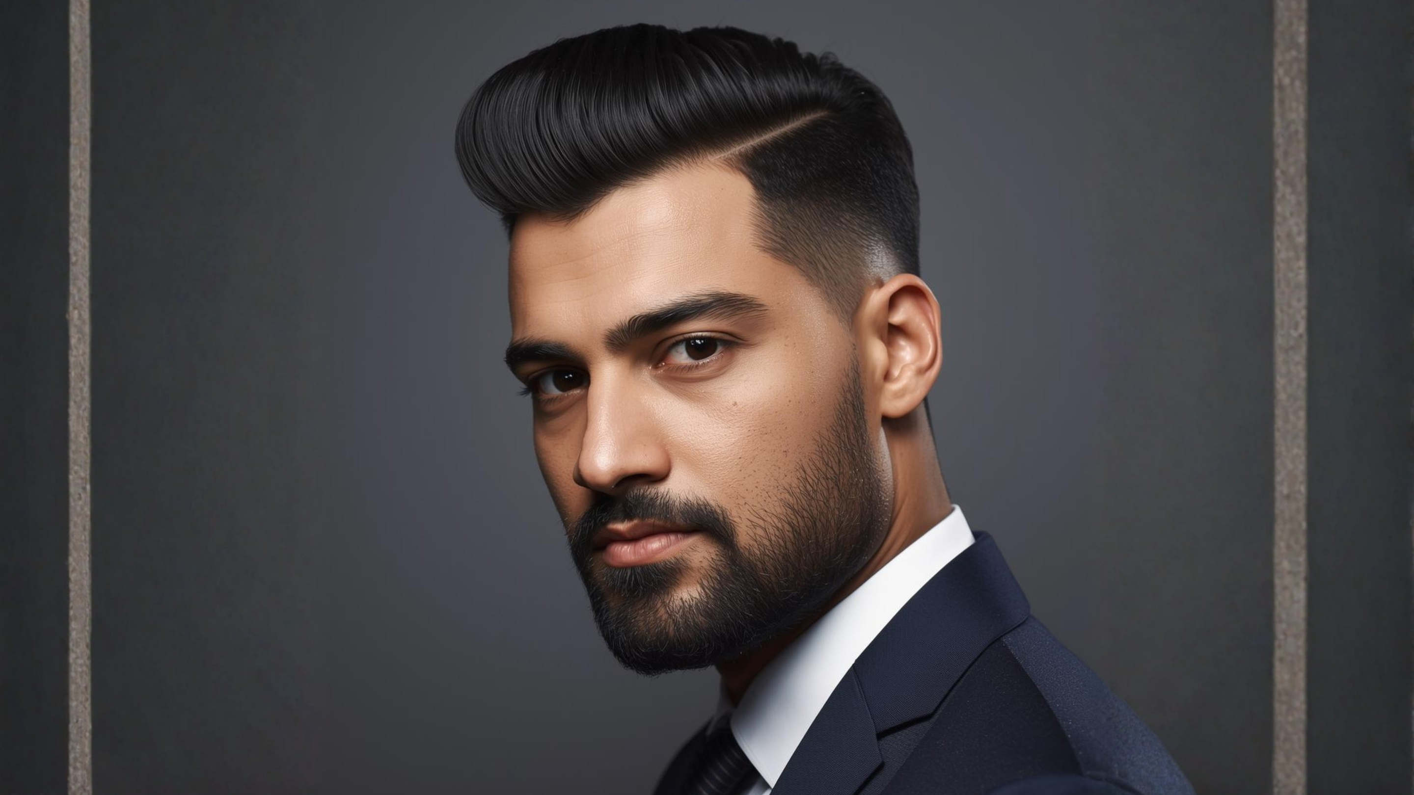 7. Textured Pompadour: