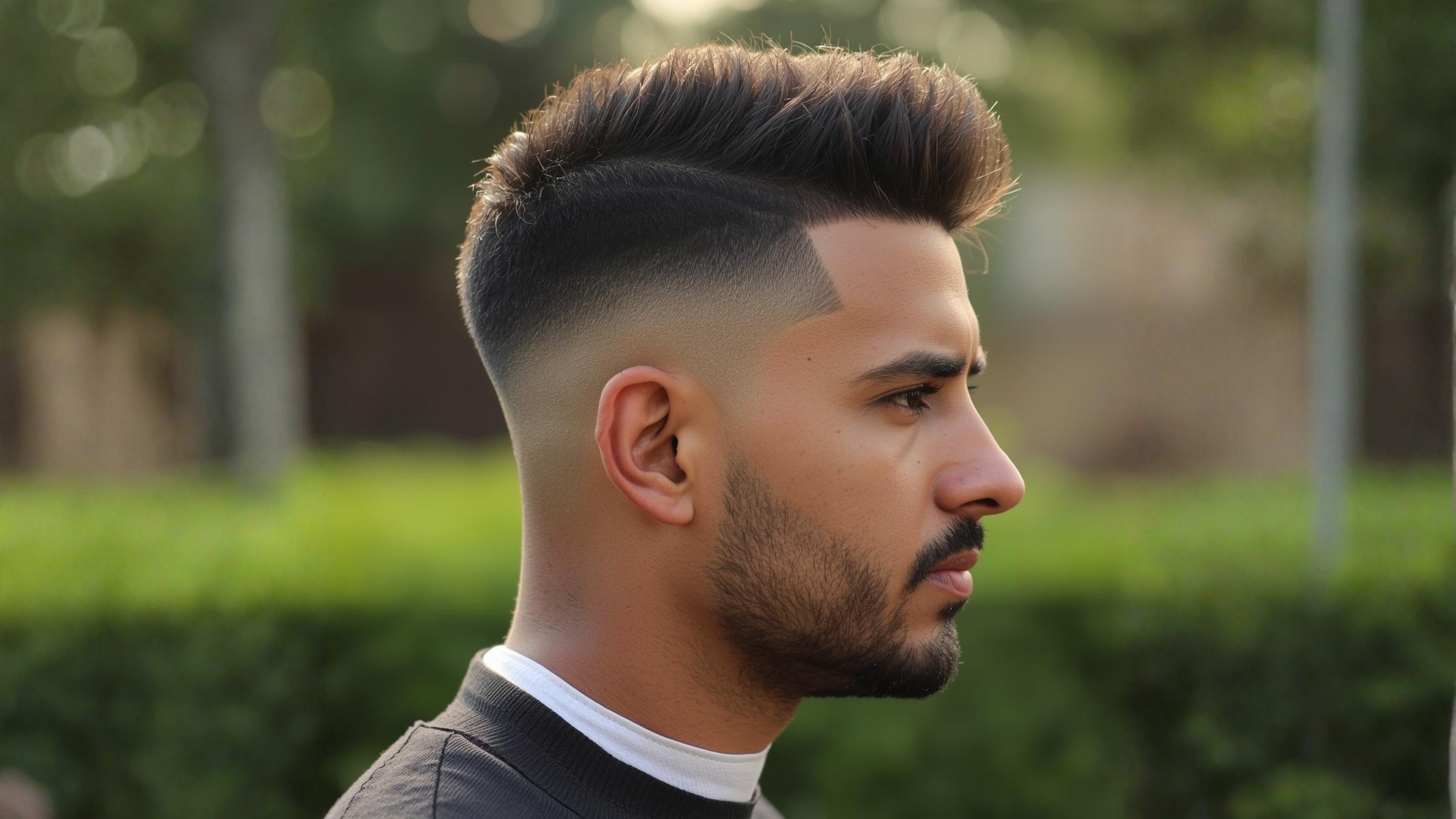 25. Skin Fade with Short Top: