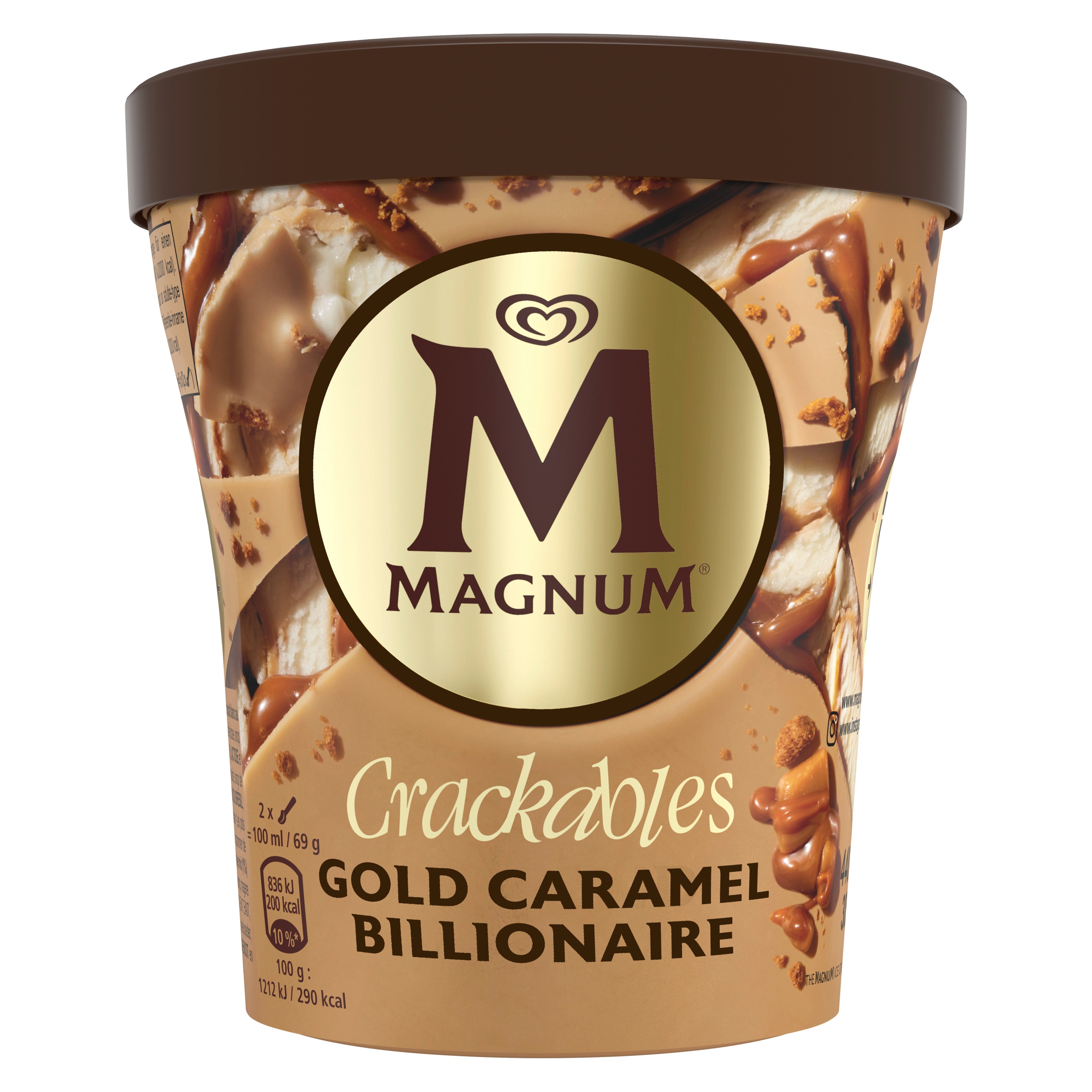 Magnum Double Gold Caramel Billionaire w kubku packshot