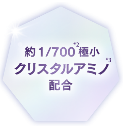 約1/700*2極小クリスタルアミノ*3配合