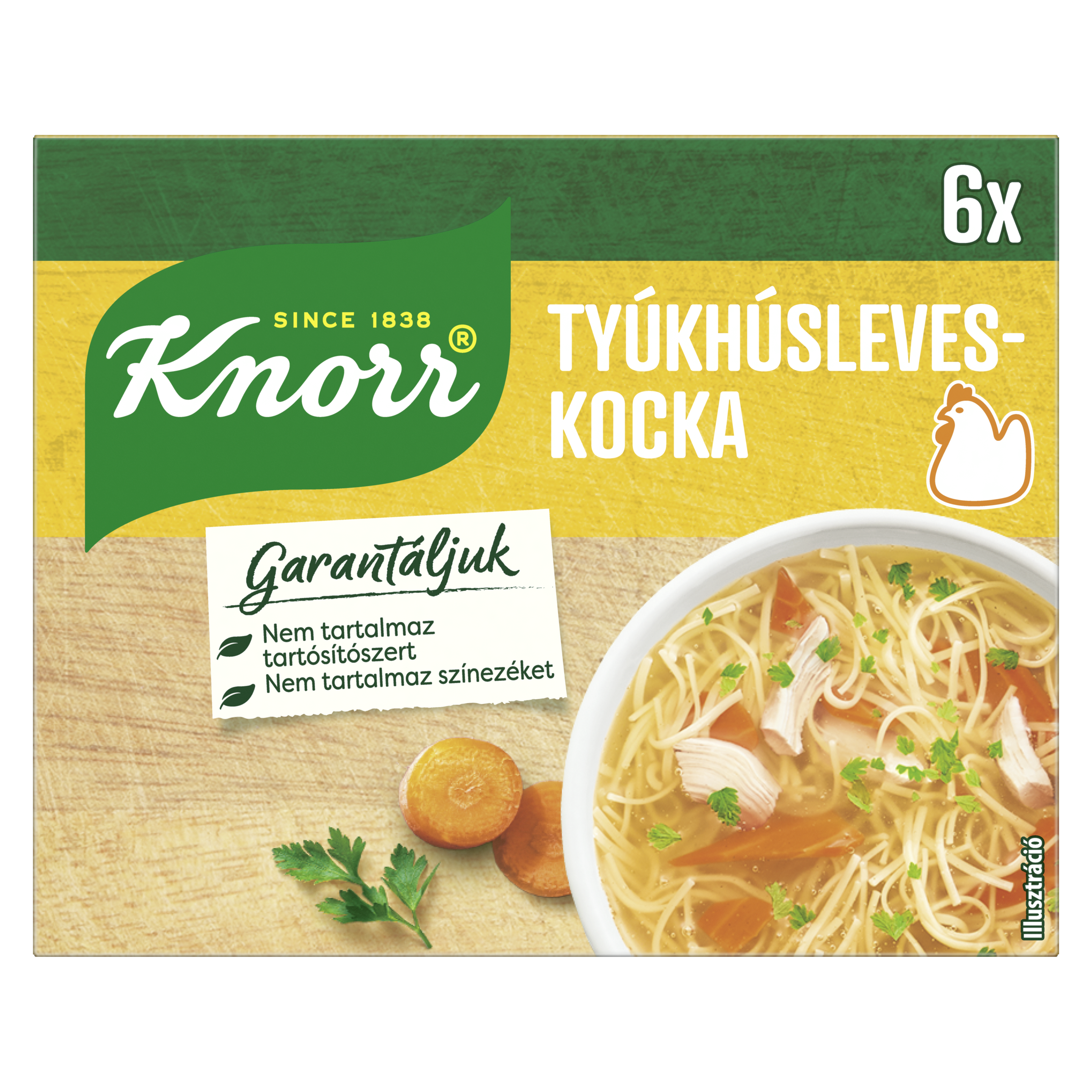 Knorr Tyúkhúsleveskocka 60g packshot