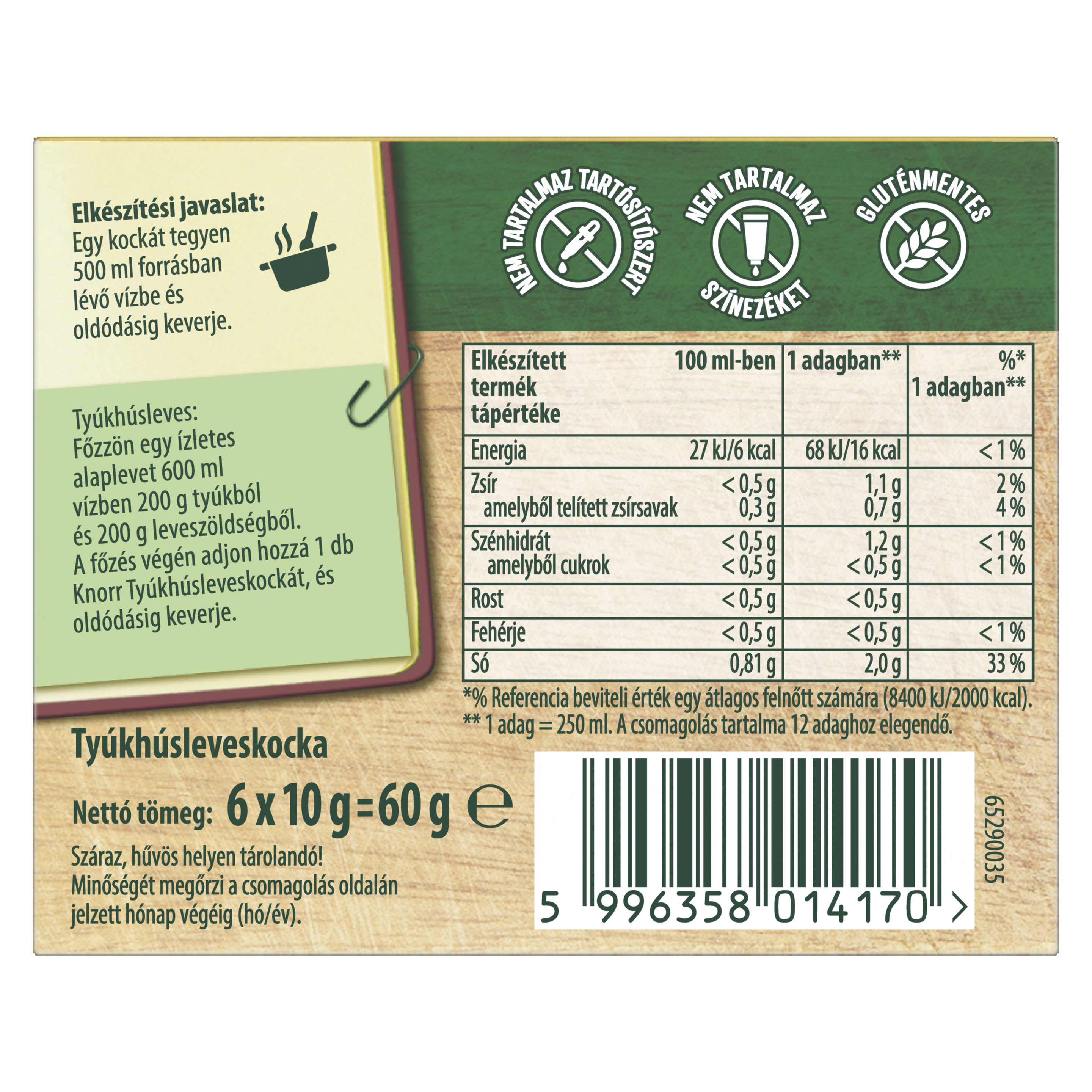 Knorr Tyúkhúsleveskocka
