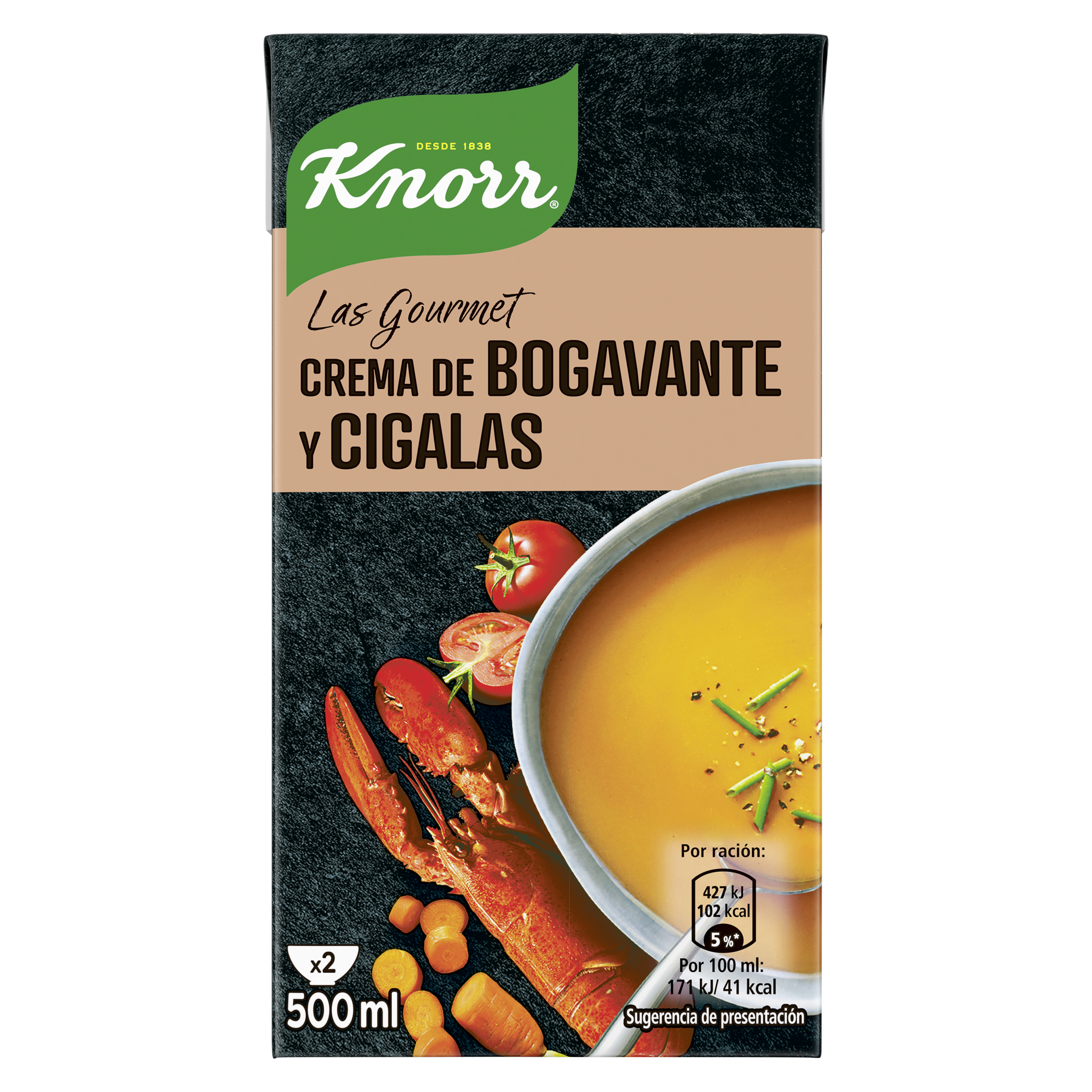Crema Gourmet de Bogavante y Cigala 500ml packshot