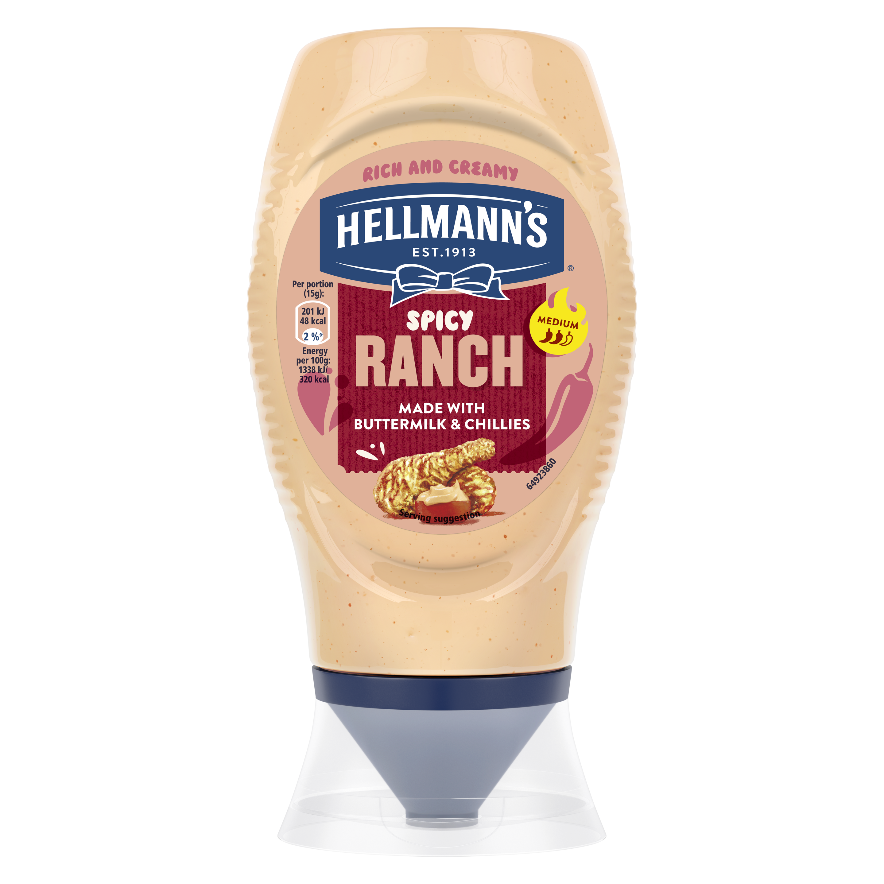 Hellmann's Spicy Ranch 245 g packshot