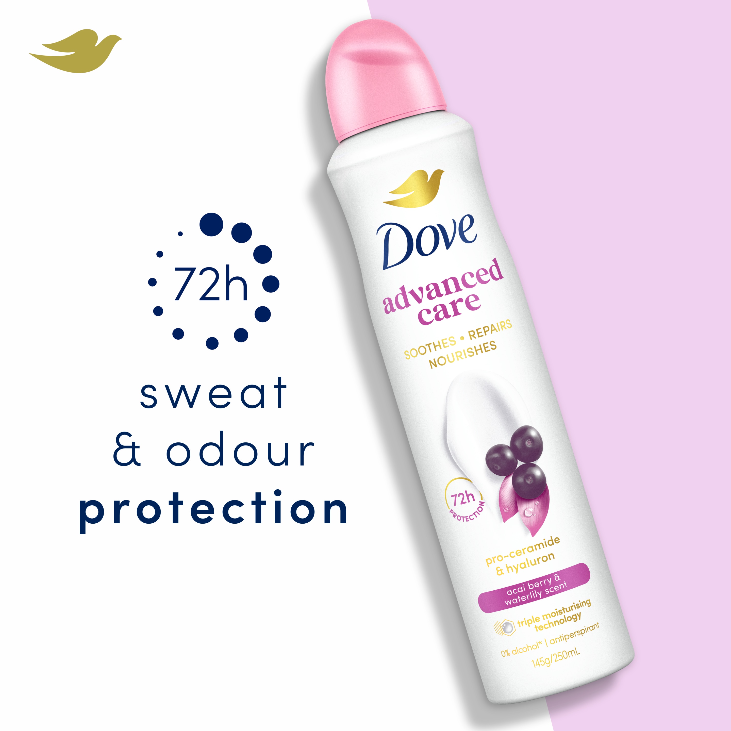 Advanced Antiperspirant Aerosol Acai Berry And Waterlily