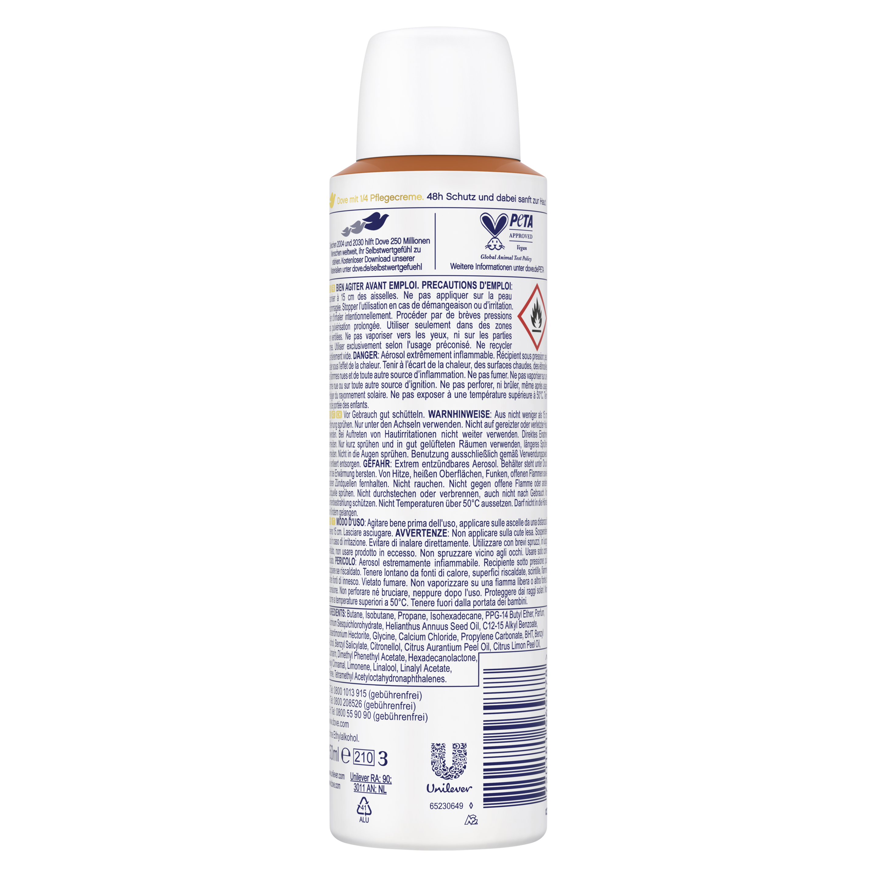 Vanilla Scent Anti-Transpirant Spray