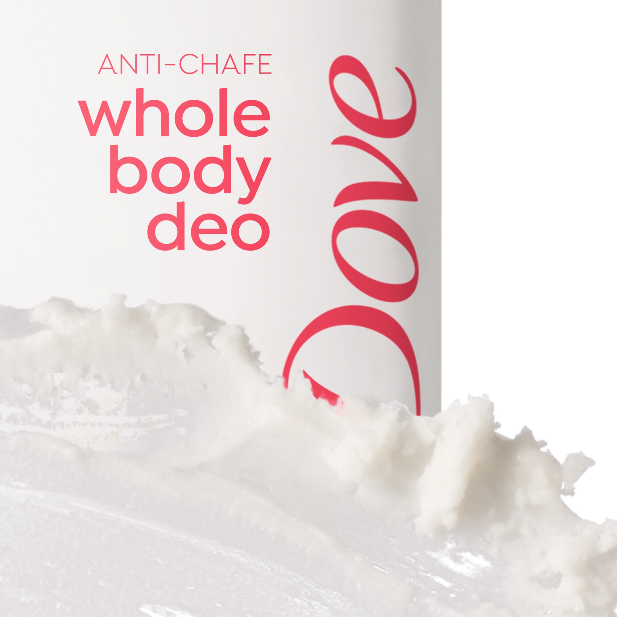 Dove Whole Body Deo Anti-Chafe Stick texture