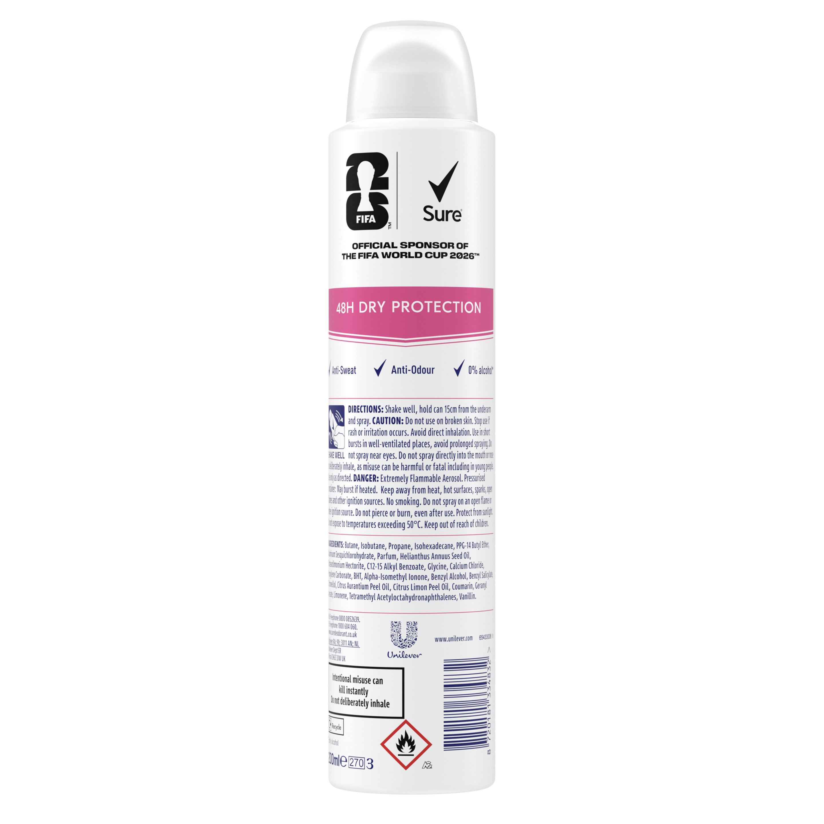 Sure Women 48hr Bright Bouquet Antiperspirant Deodorant Spray 200ml