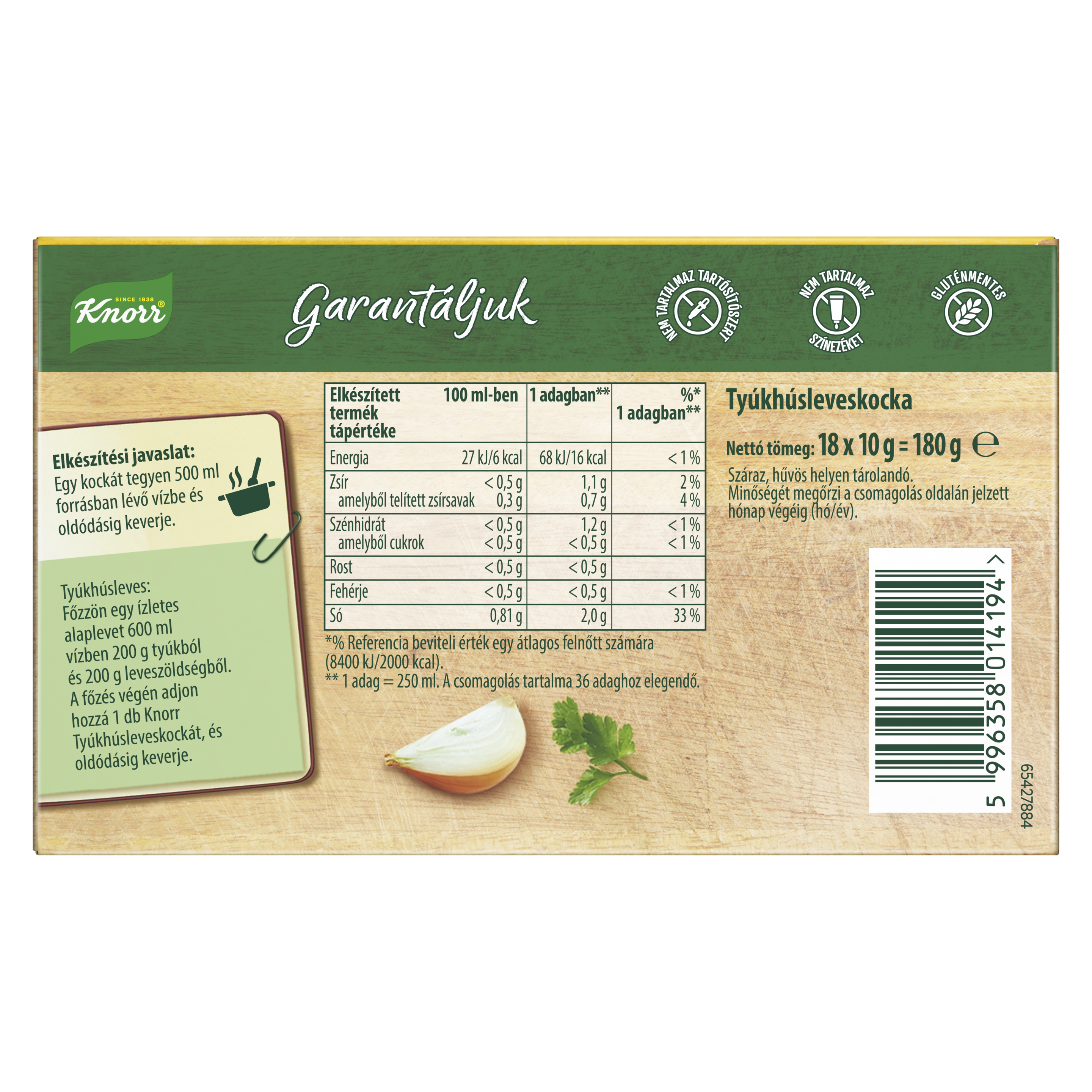 Knorr Tyúkhúsleveskocka