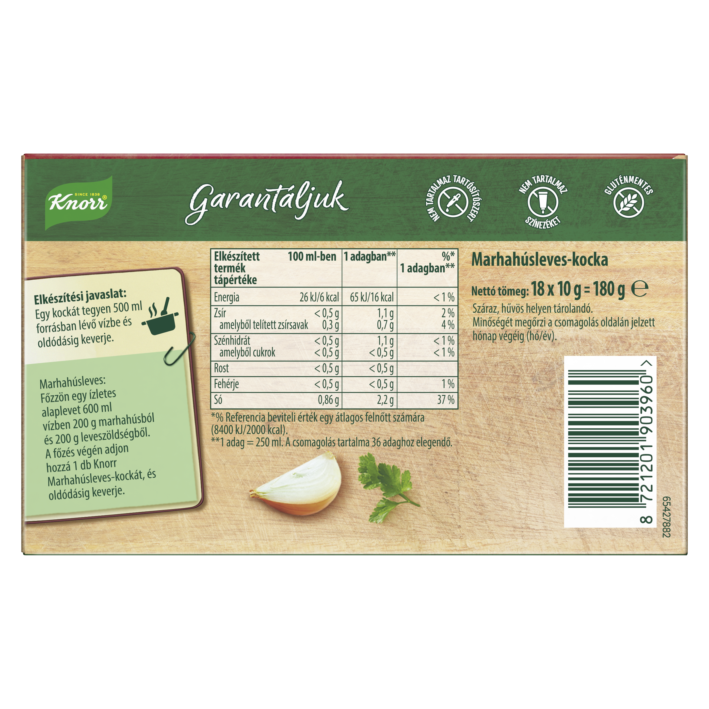 Knorr Marhahúsleves-kocka