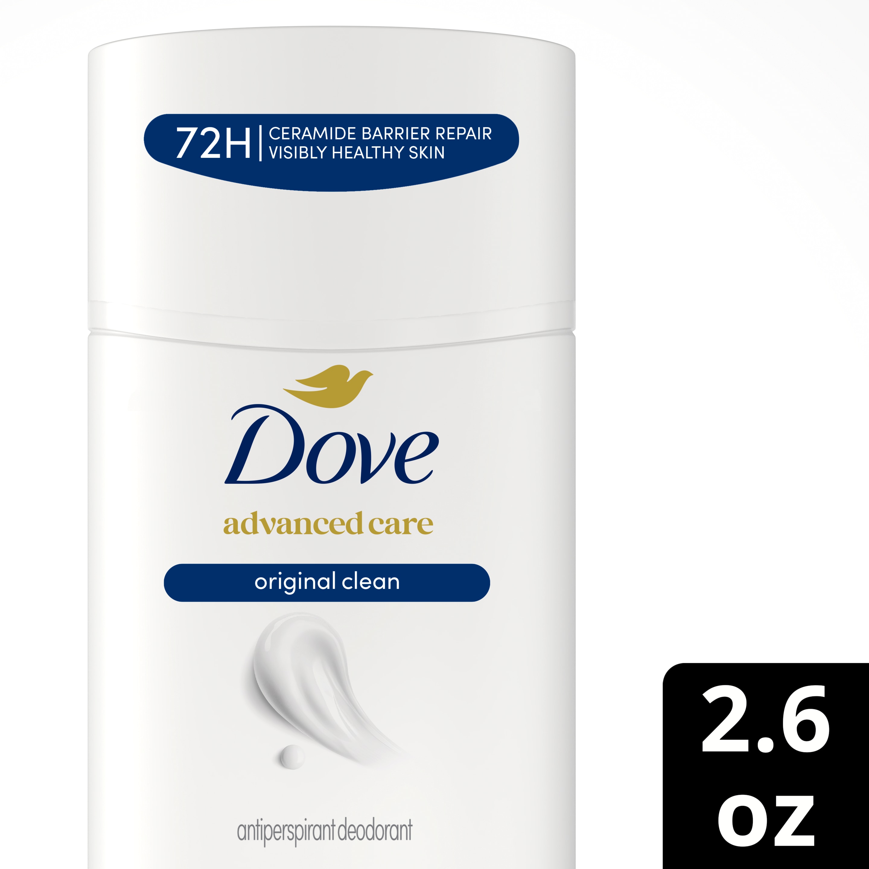 Dove Advanced Care Original Clean Antiperspirant Stick 2.6 oz packshot