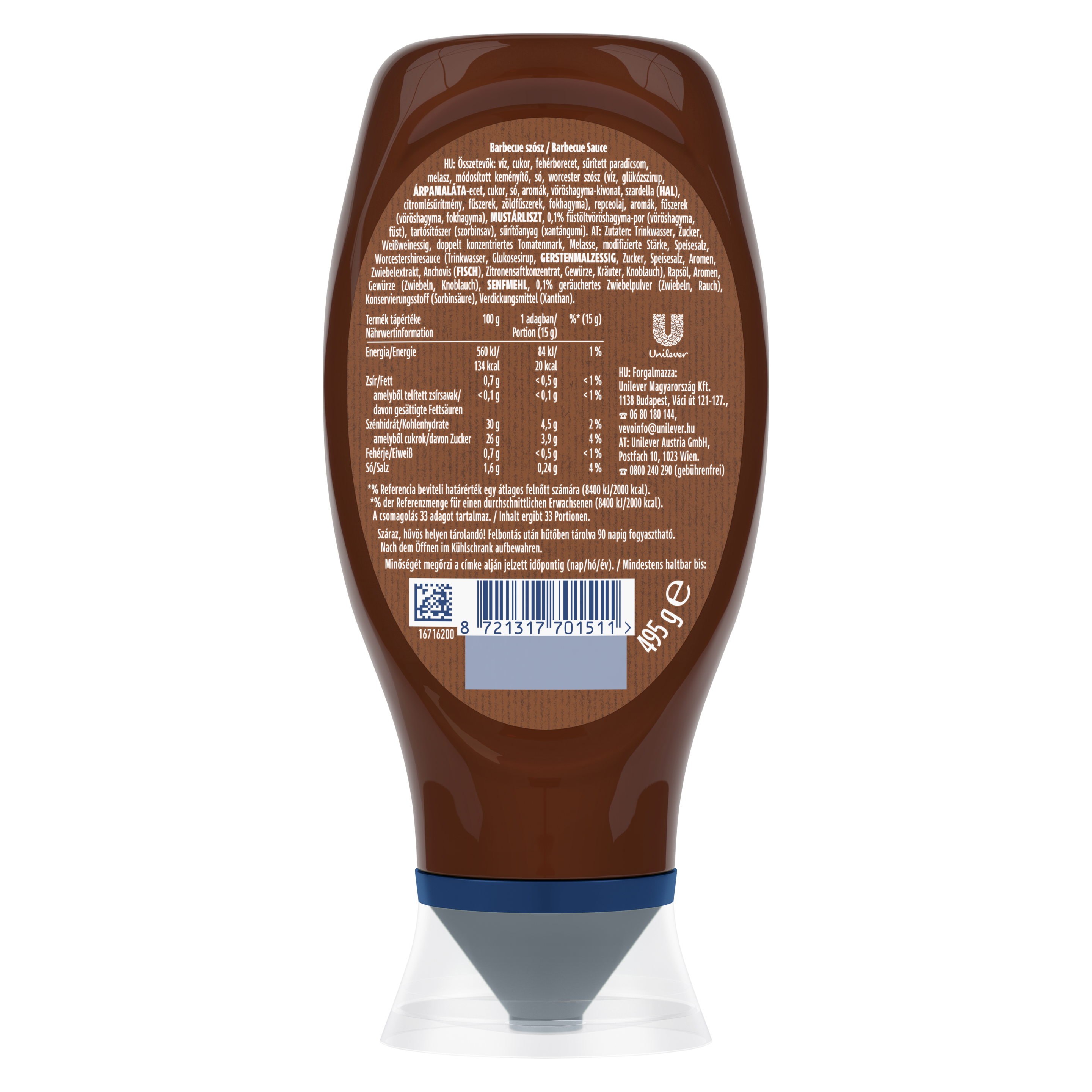 HELLMANN'S BBQ szósz XL 495g