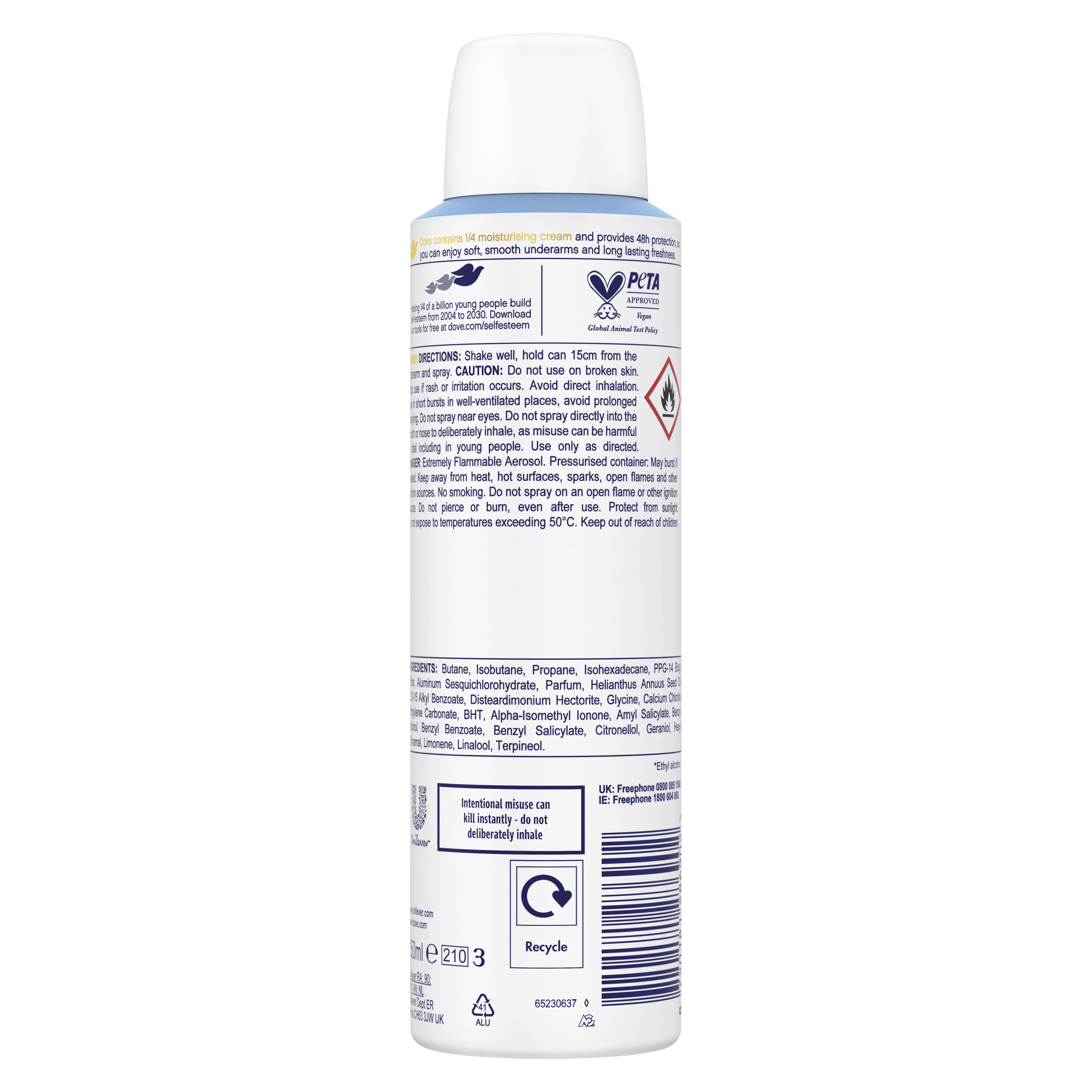 Dove 48hr Classic Antiperspirant Deodorant Spray 200ml