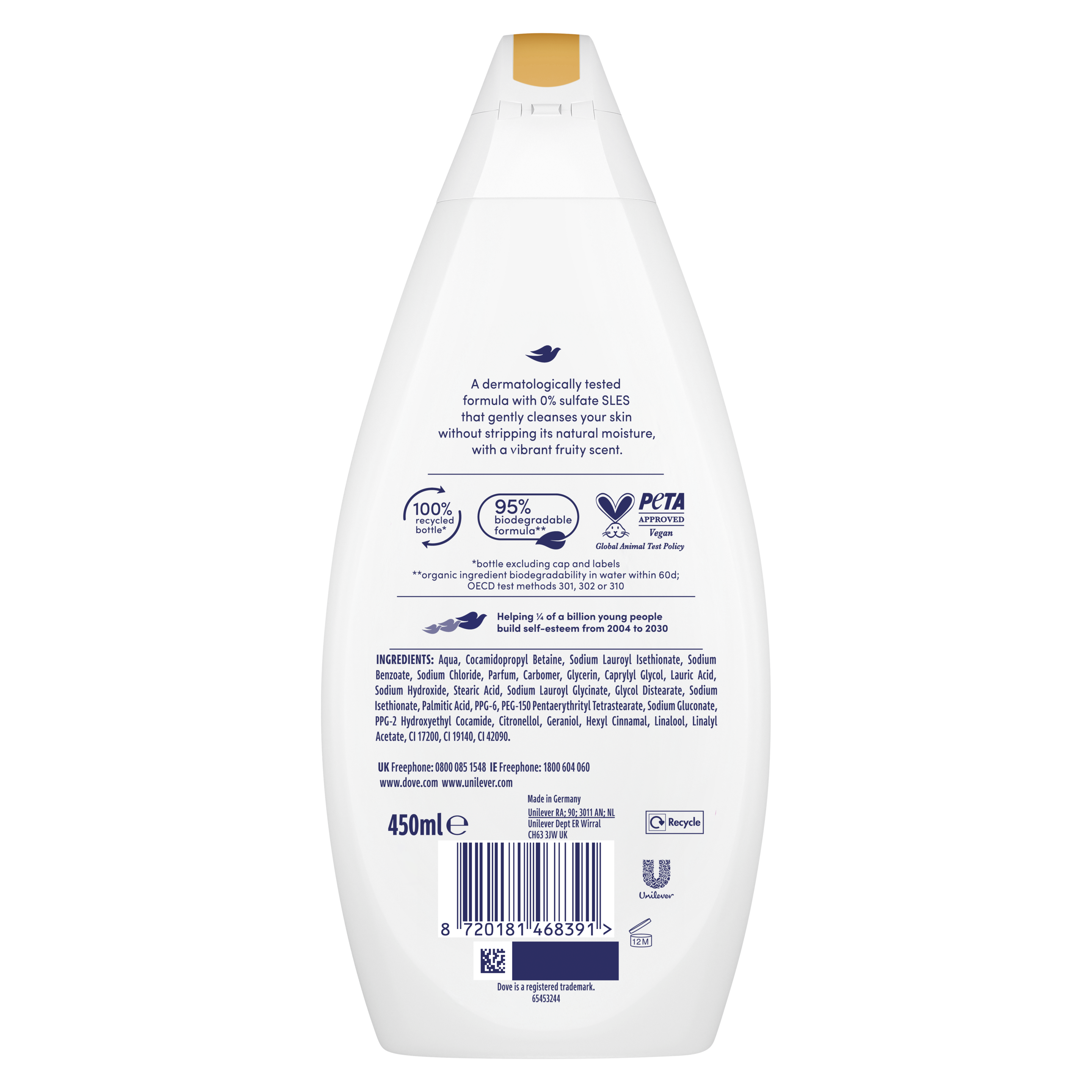 Dove Fruity Nourish Body Wash 225ml