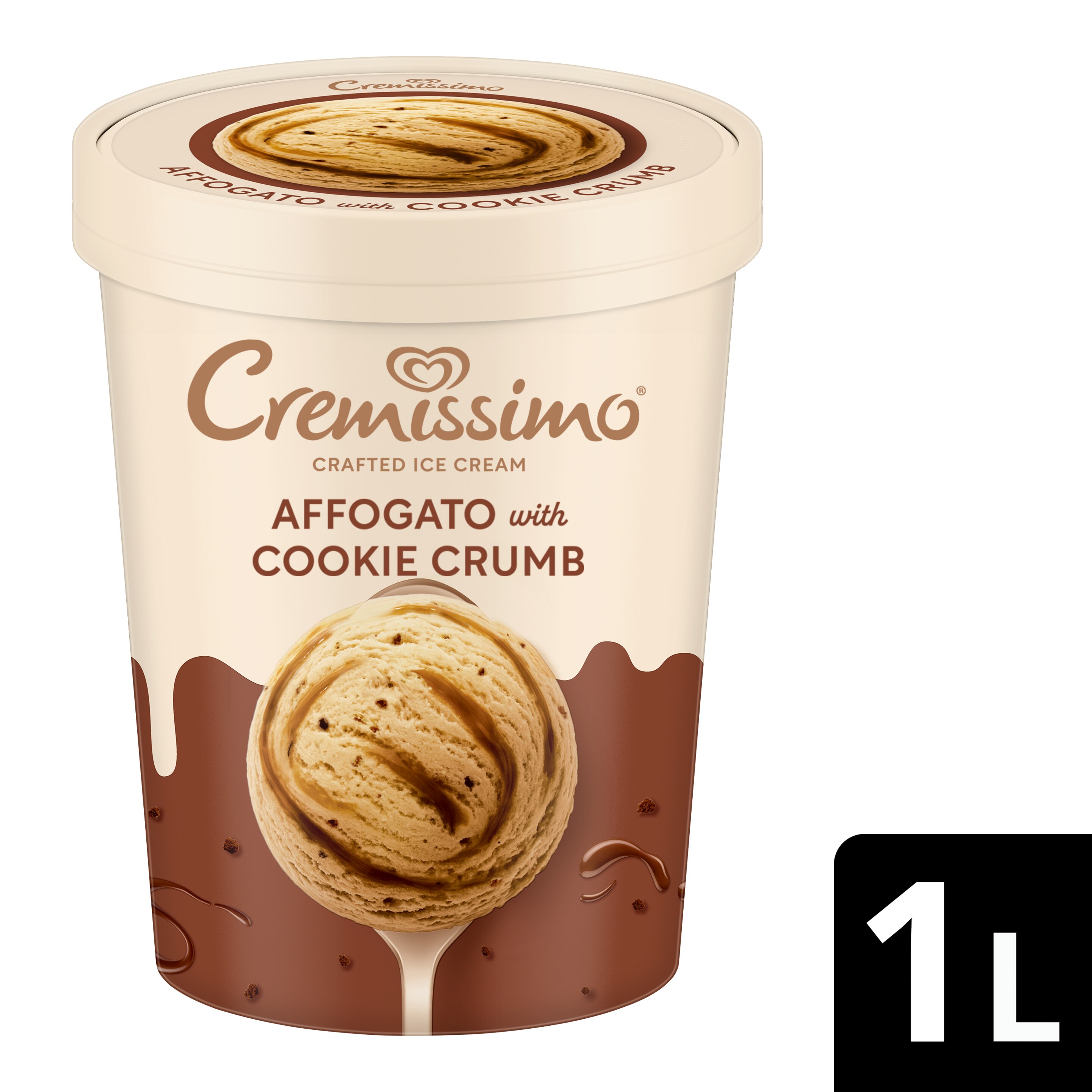 Cremissimo Affogato with Cookie Crumb 1L packshot