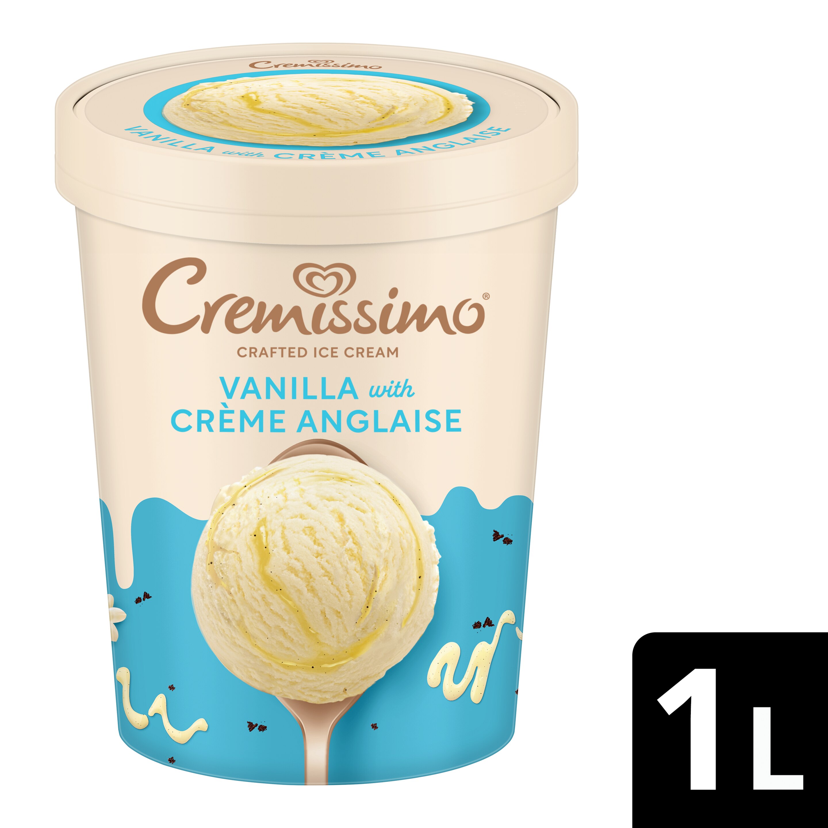 Cremissimo Vanilla with Crème Anglaise 1L packshot