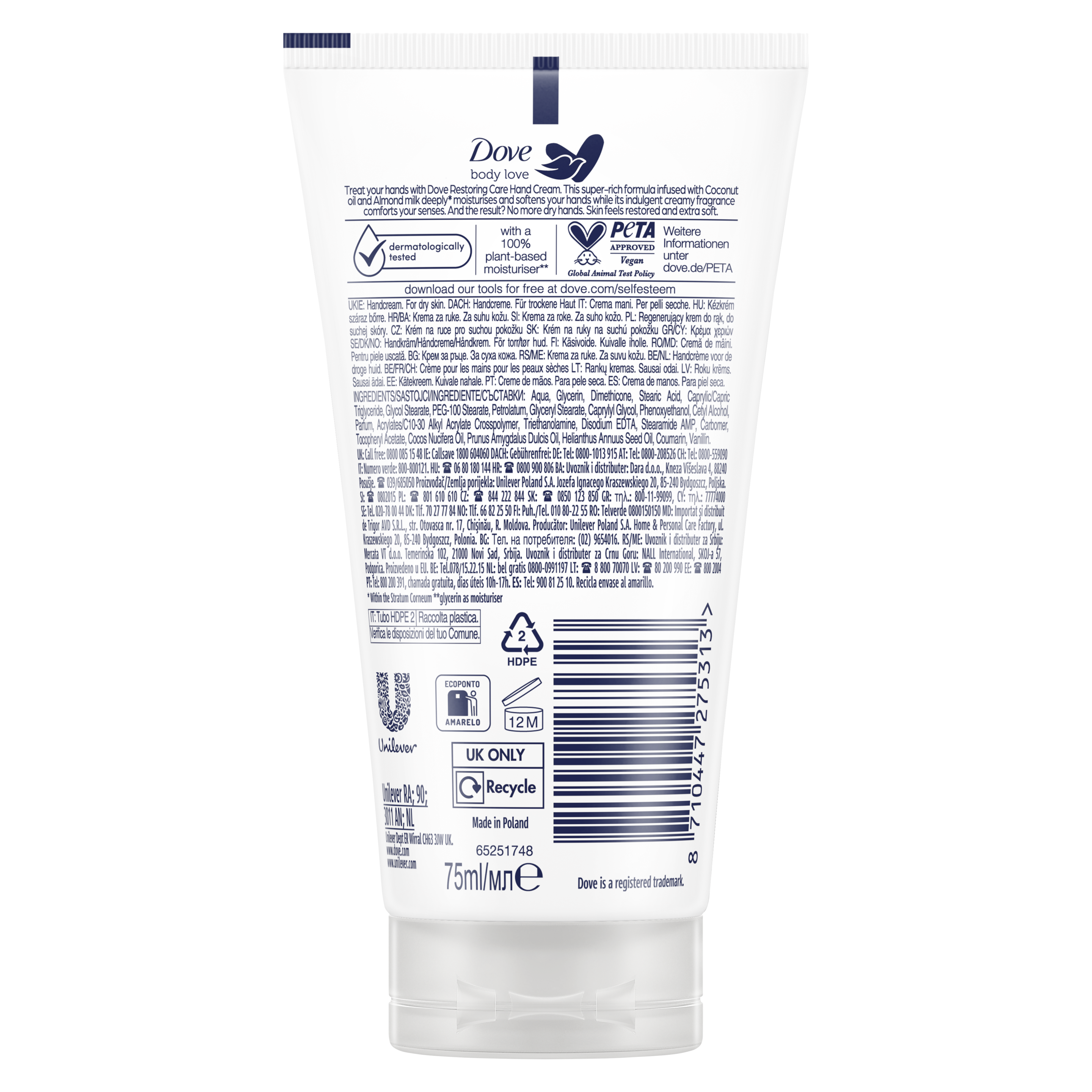 Body Love Restoring Care Hand Cream