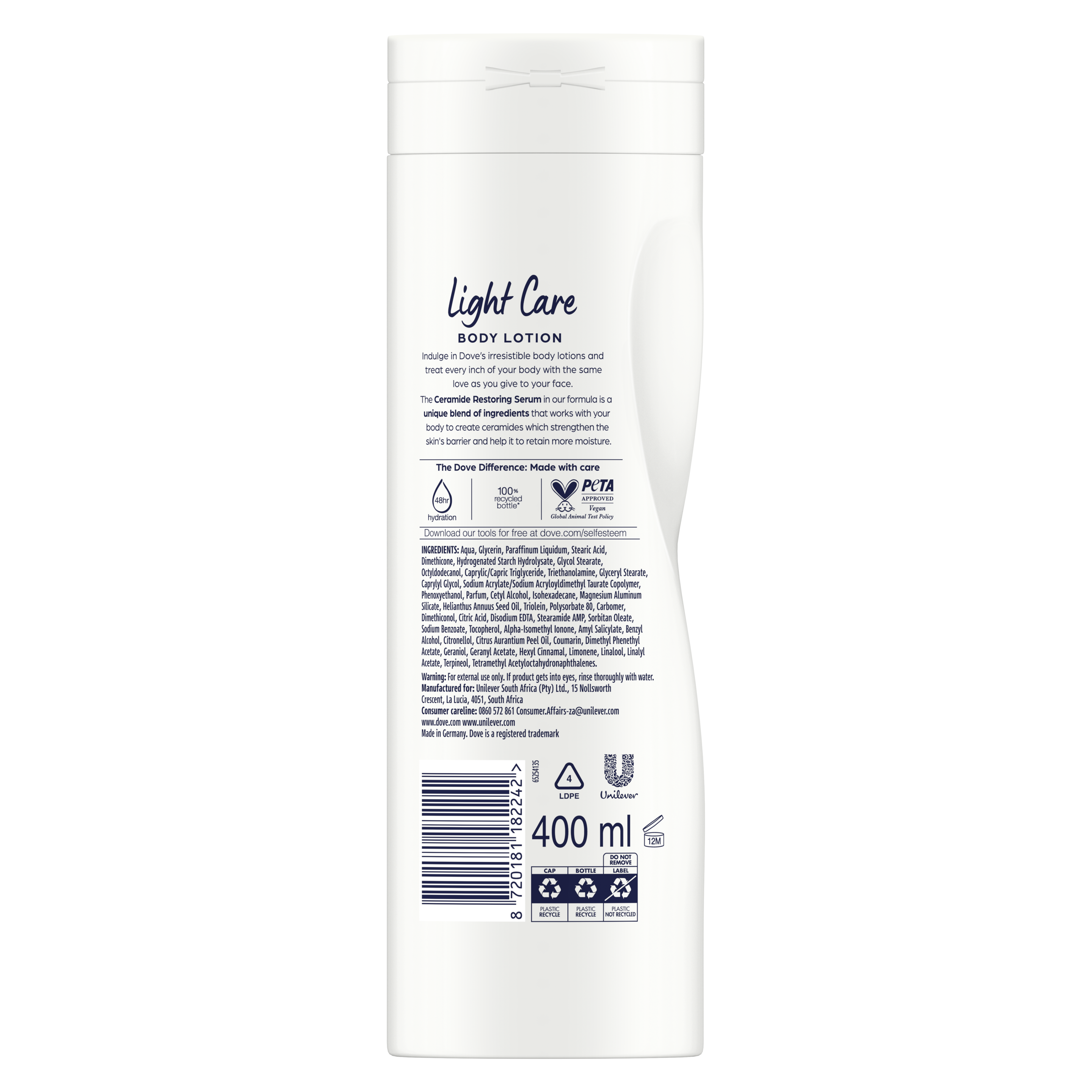 Dove Body Love Light Care  Fast Absorbing Body Lotion  400ml packshot
