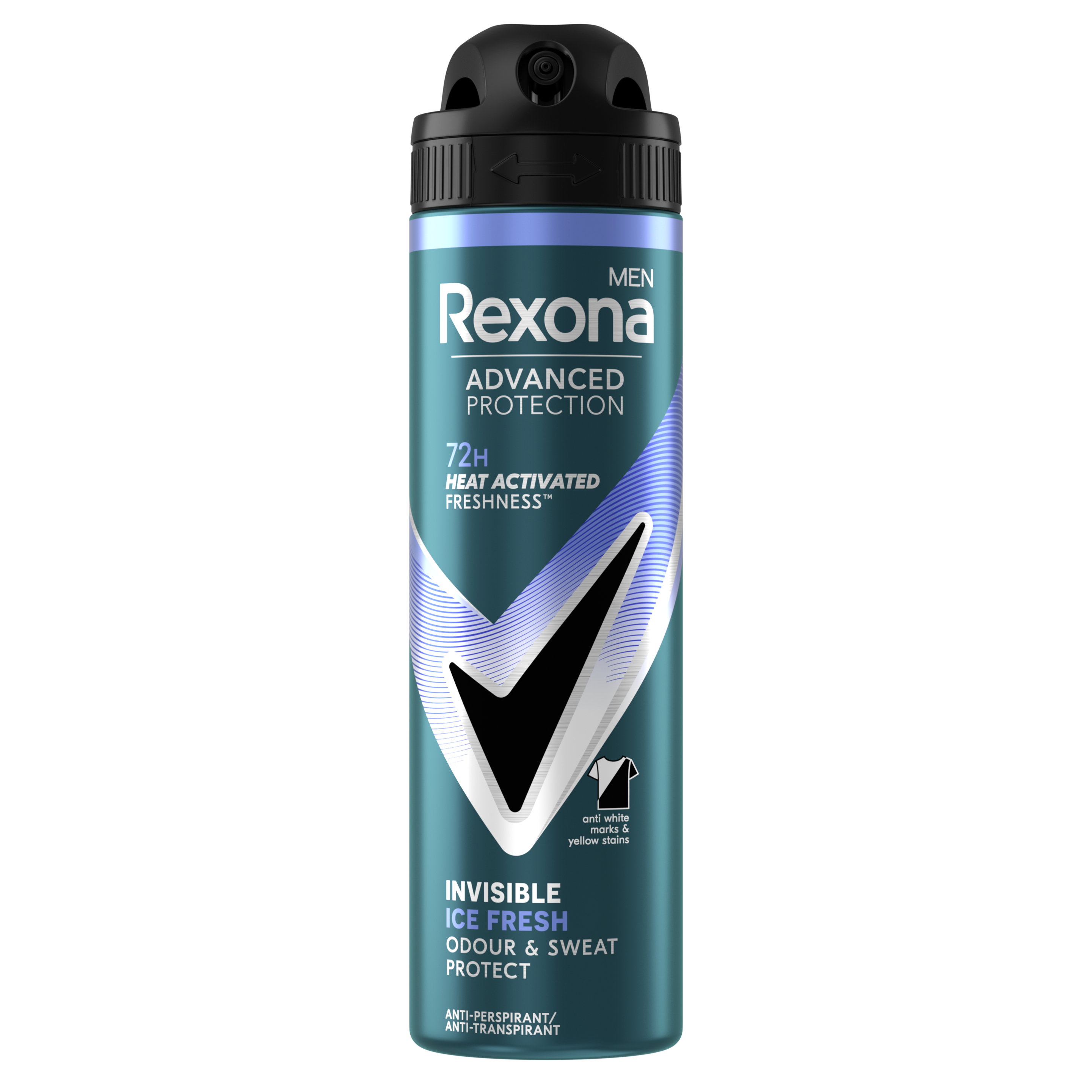 Rexona Men Advanced Invisible Ice Spray 150ml packshot