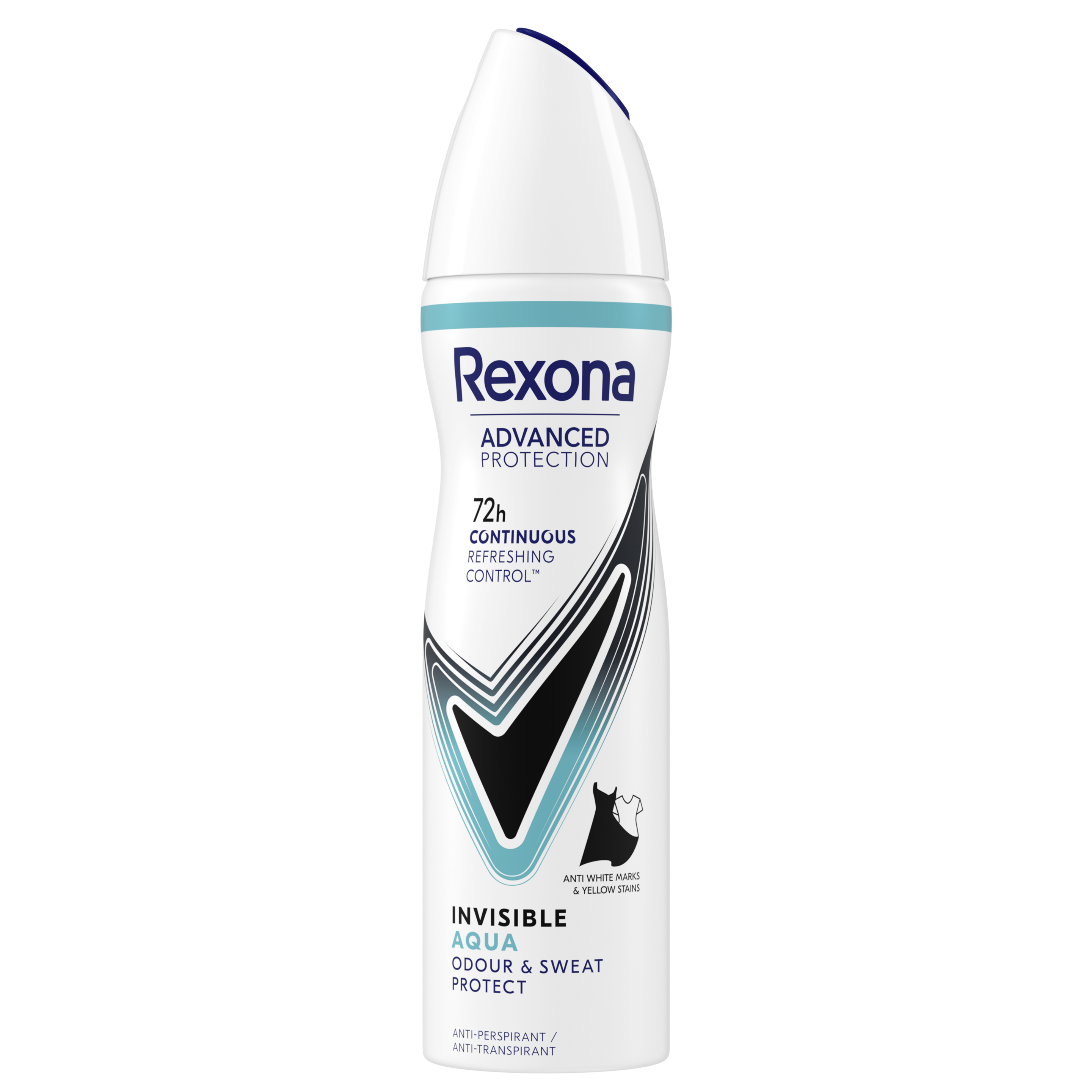 Rexona 72h Advanced Protection Antiperspirant Deo Spray Invisible Aqua til kvinder  150 ml packshot