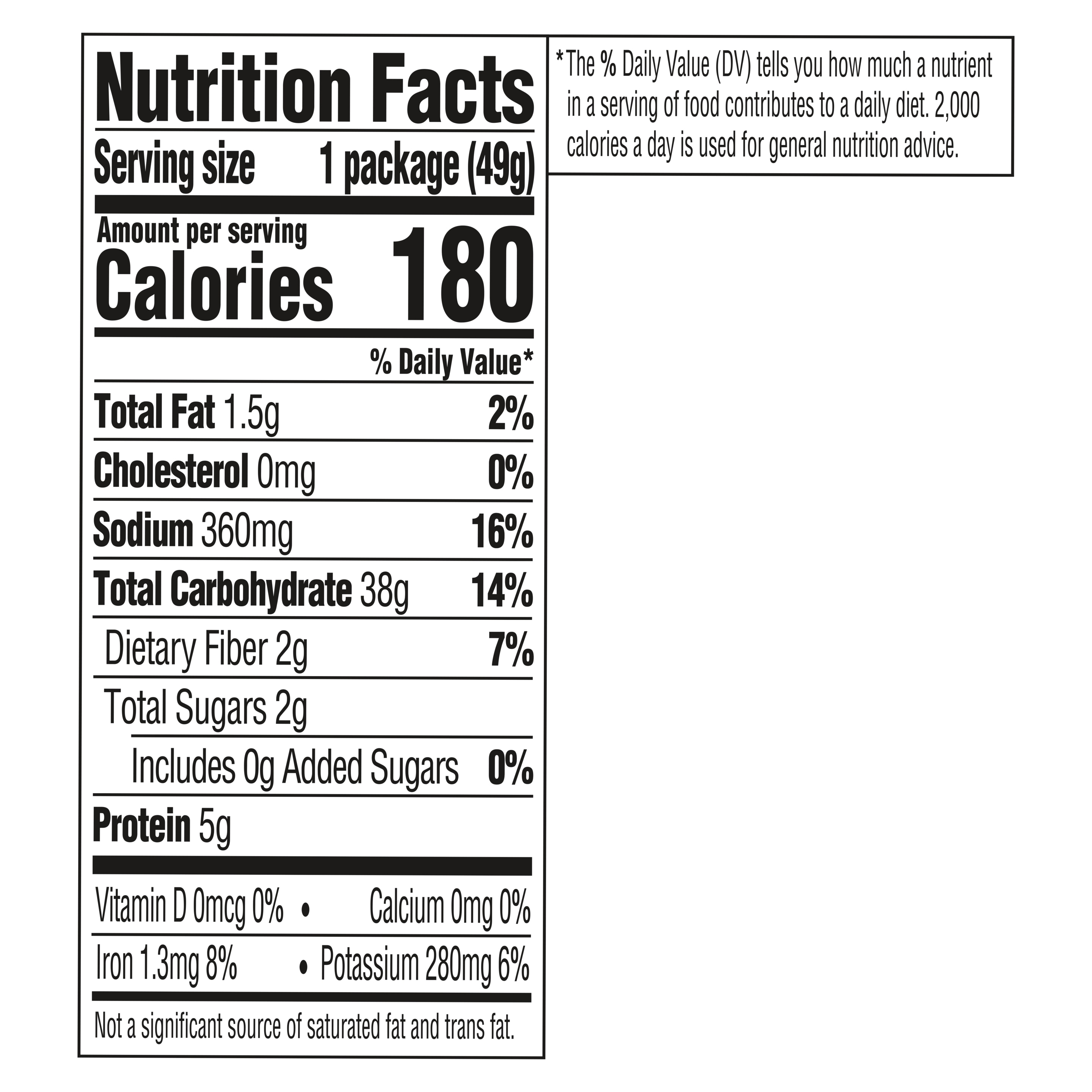 Chicken Pasta Cup Nutrition