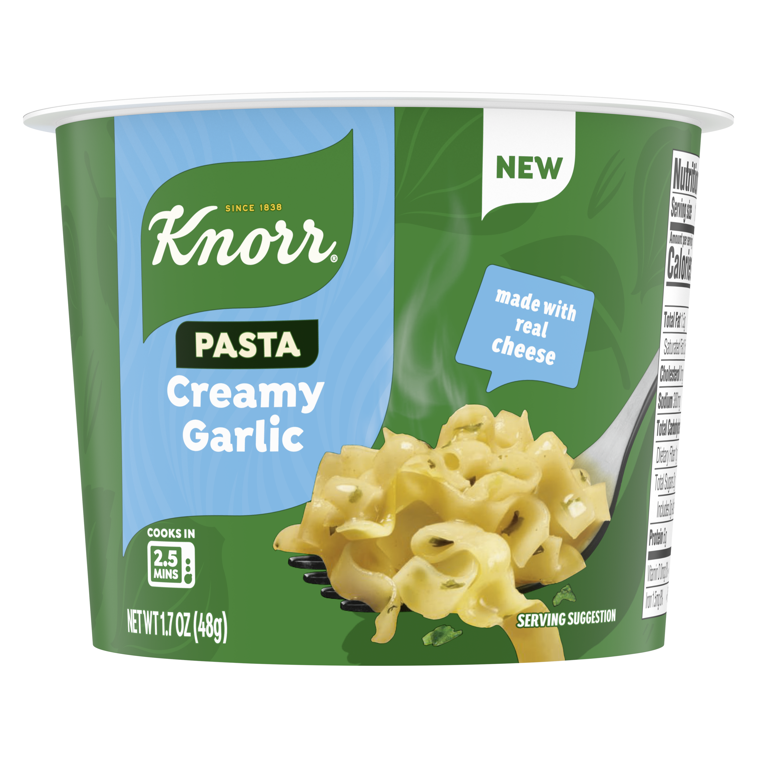 Creamy Garlic Pasta Cup Front of Pack packshot