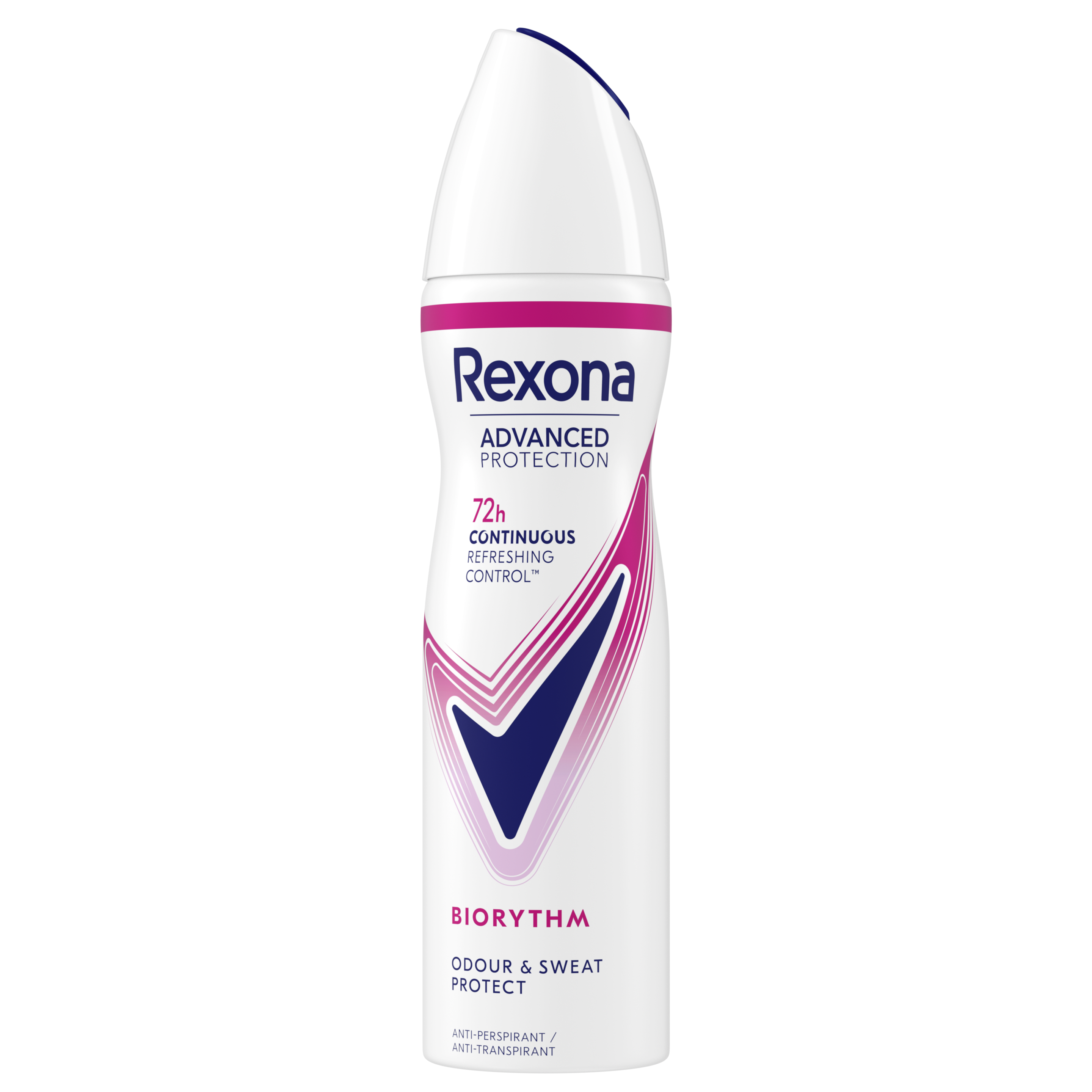 Rexona 72h Advanced Protection Antiperspirant Deo Spray Biorythm til kvinder  150 ml packshot