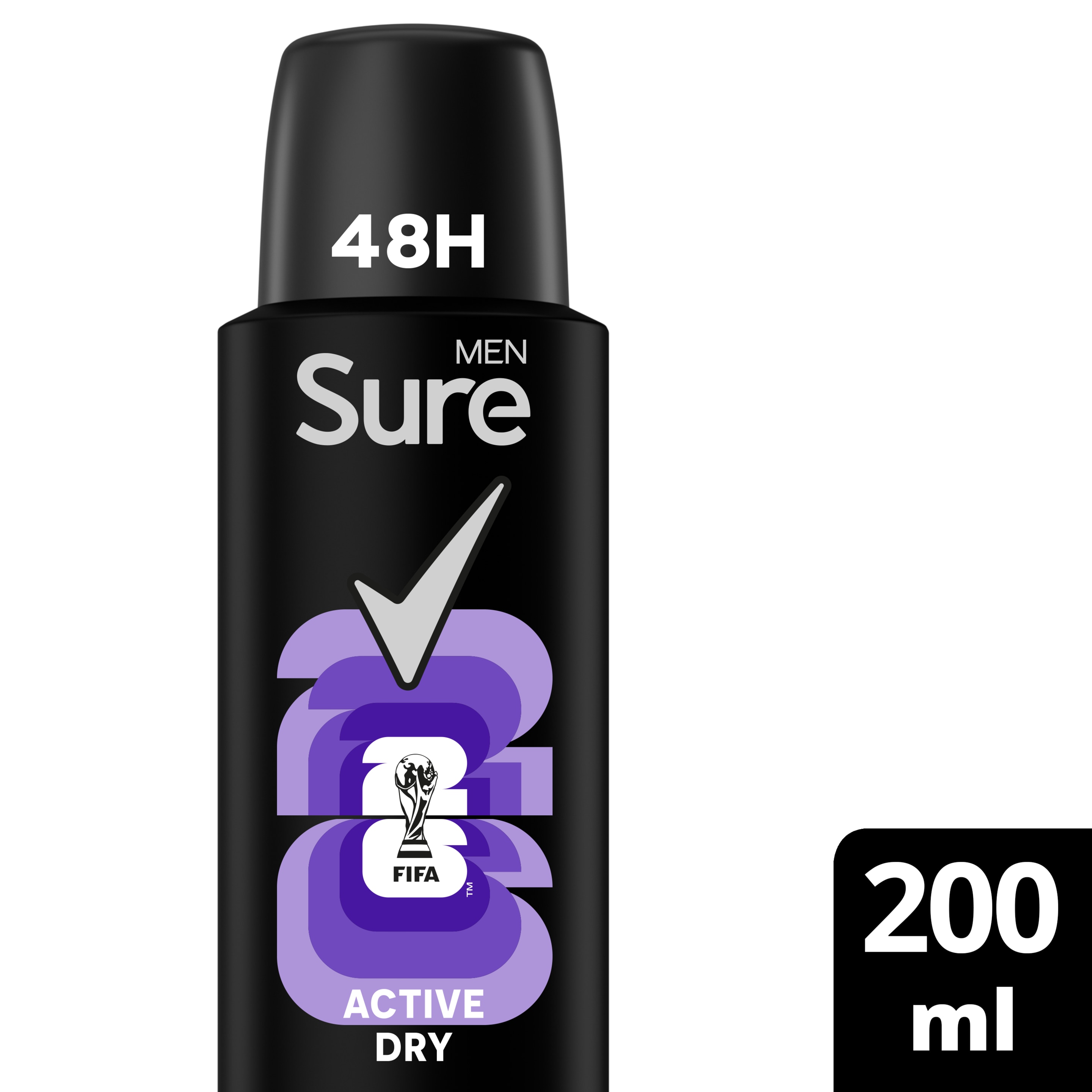 Sure Men 48hr Active Dry Antiperspirant Deodorant Spray 200ml