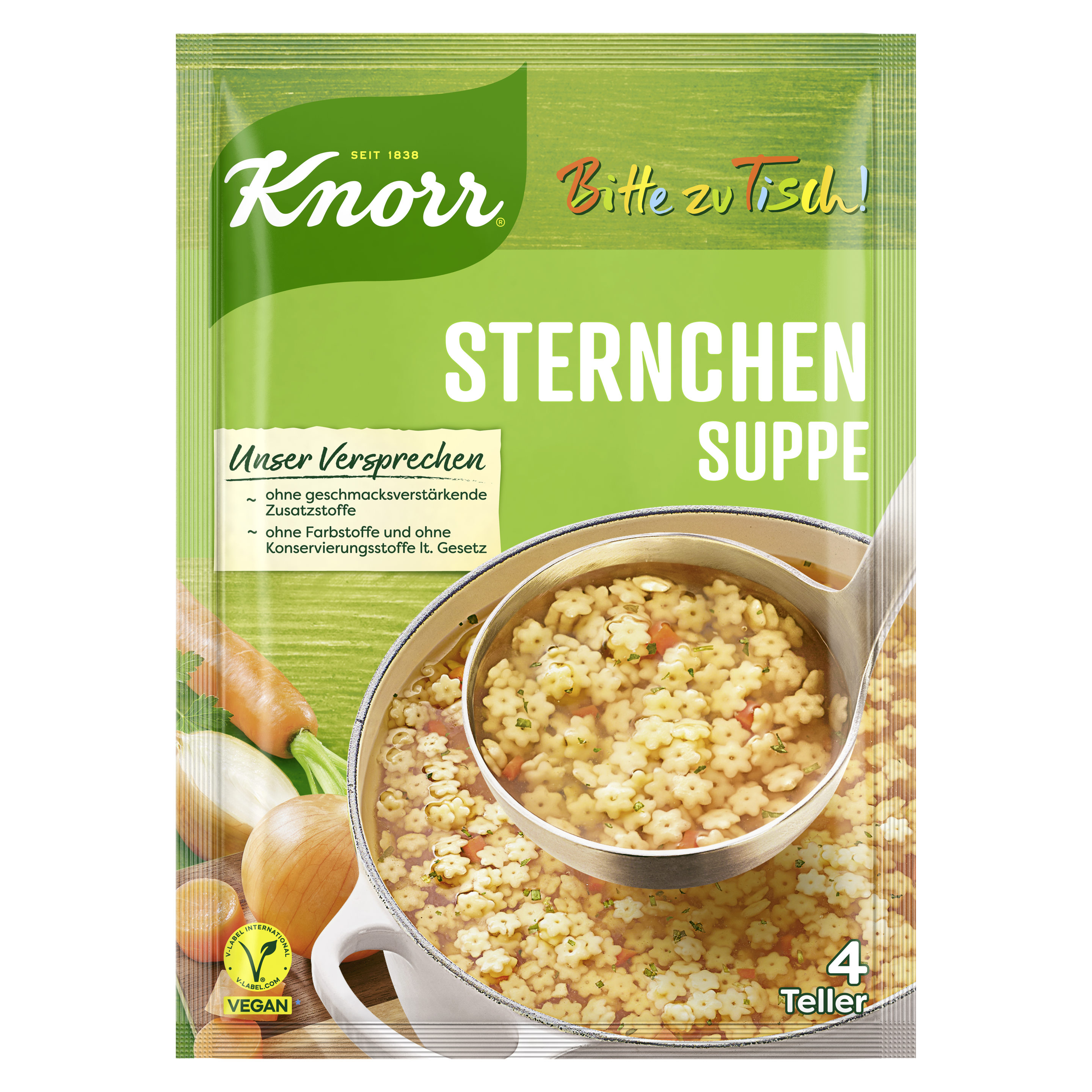 Knorr Bitte zu Tisch! Sternchen Suppe 4 Teller 112g packshot