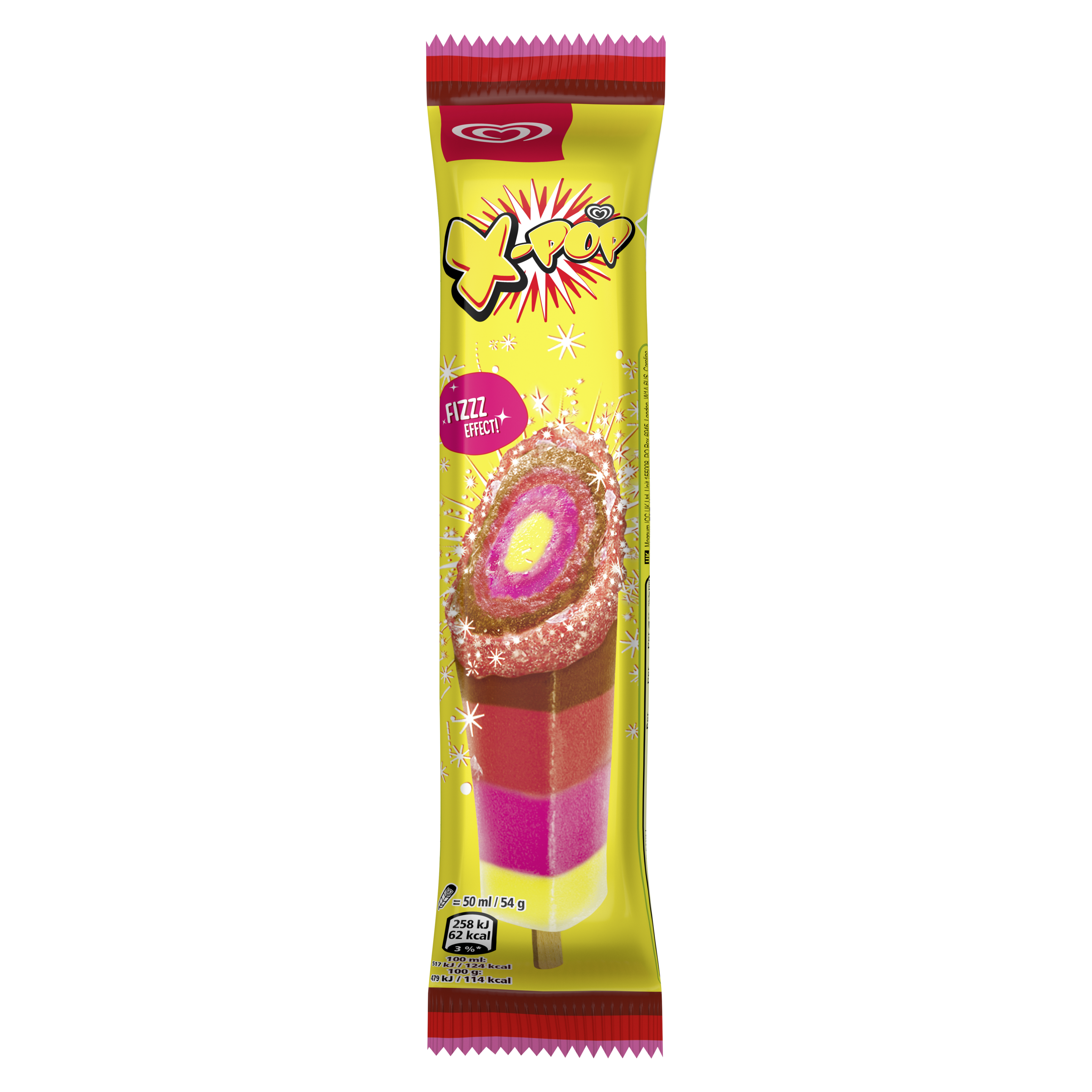 Algida X-pop 50 ml packshot