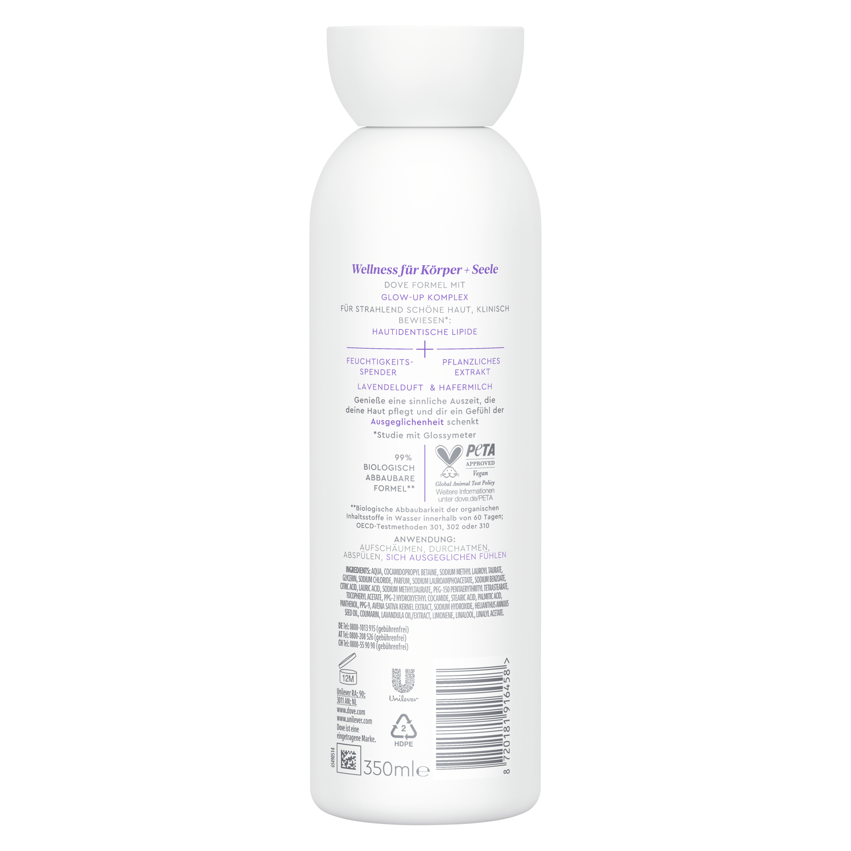 body + mind Serum Duschgel Lavendel & Hafermilch 350 ml