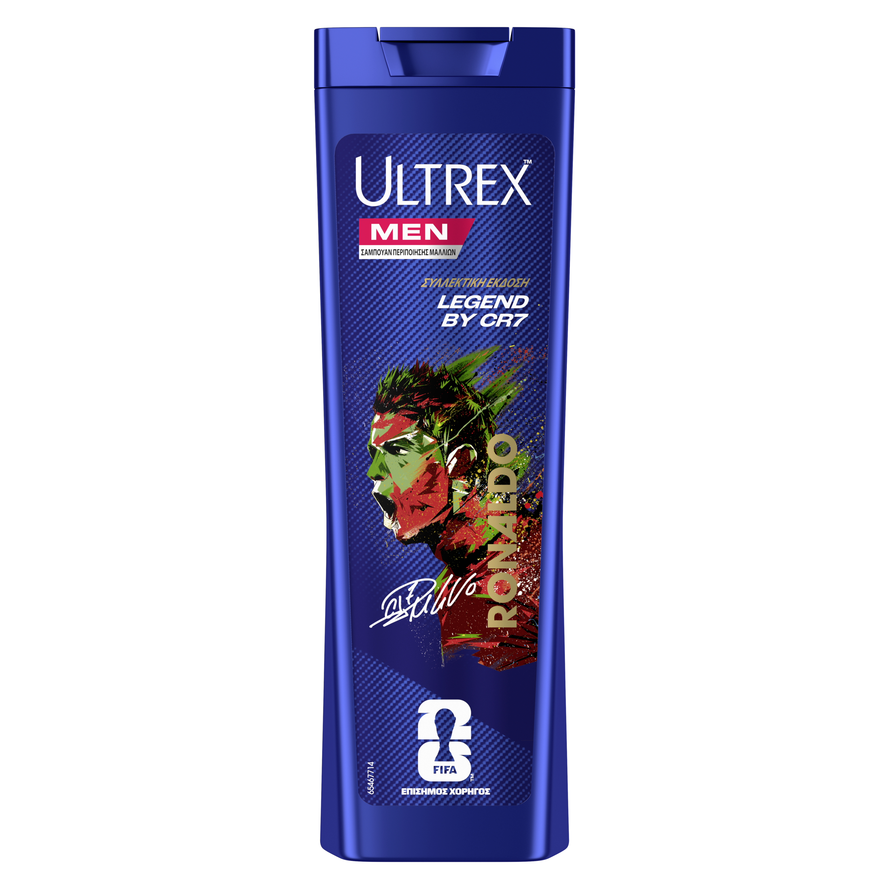 Front of shampoo pack Clear Ultrex Ronaldo by CR7 360ml packshot