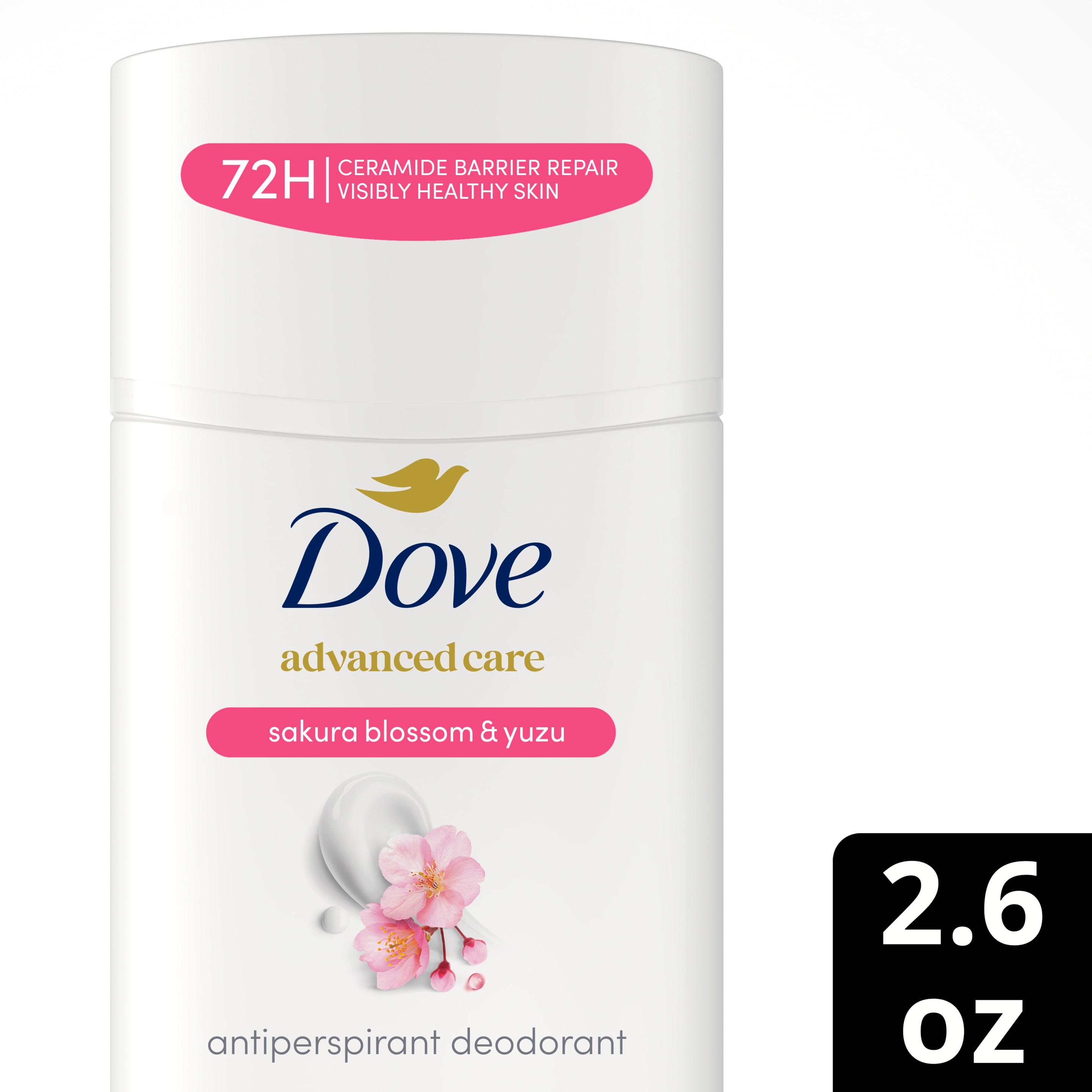 Dove Advanced Care Sakura Blossom & Yuzu Antiperspirant Deodorant Stick  2.6 oz packshot