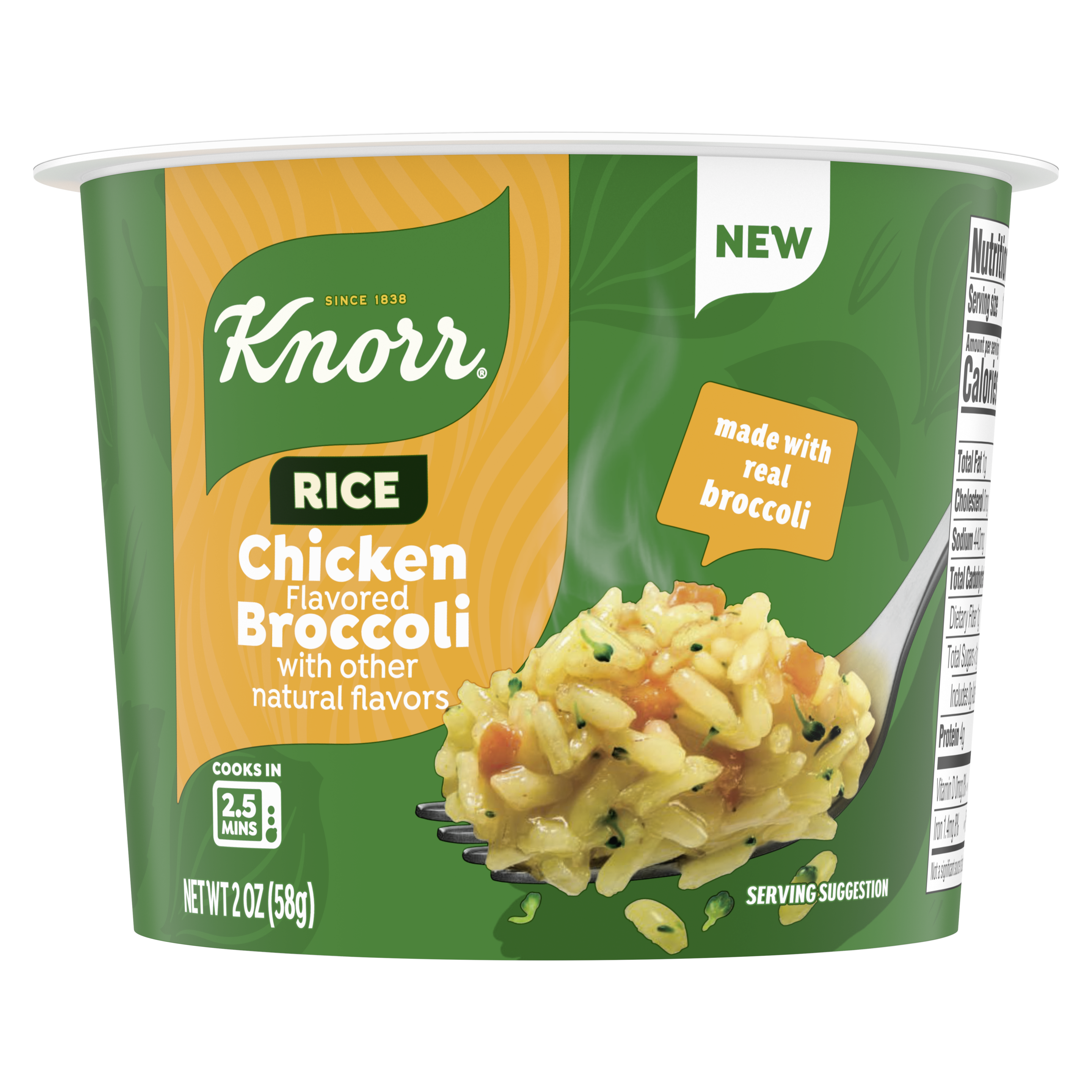 Chicken Broccoli Rice Cup Front of Pack packshot