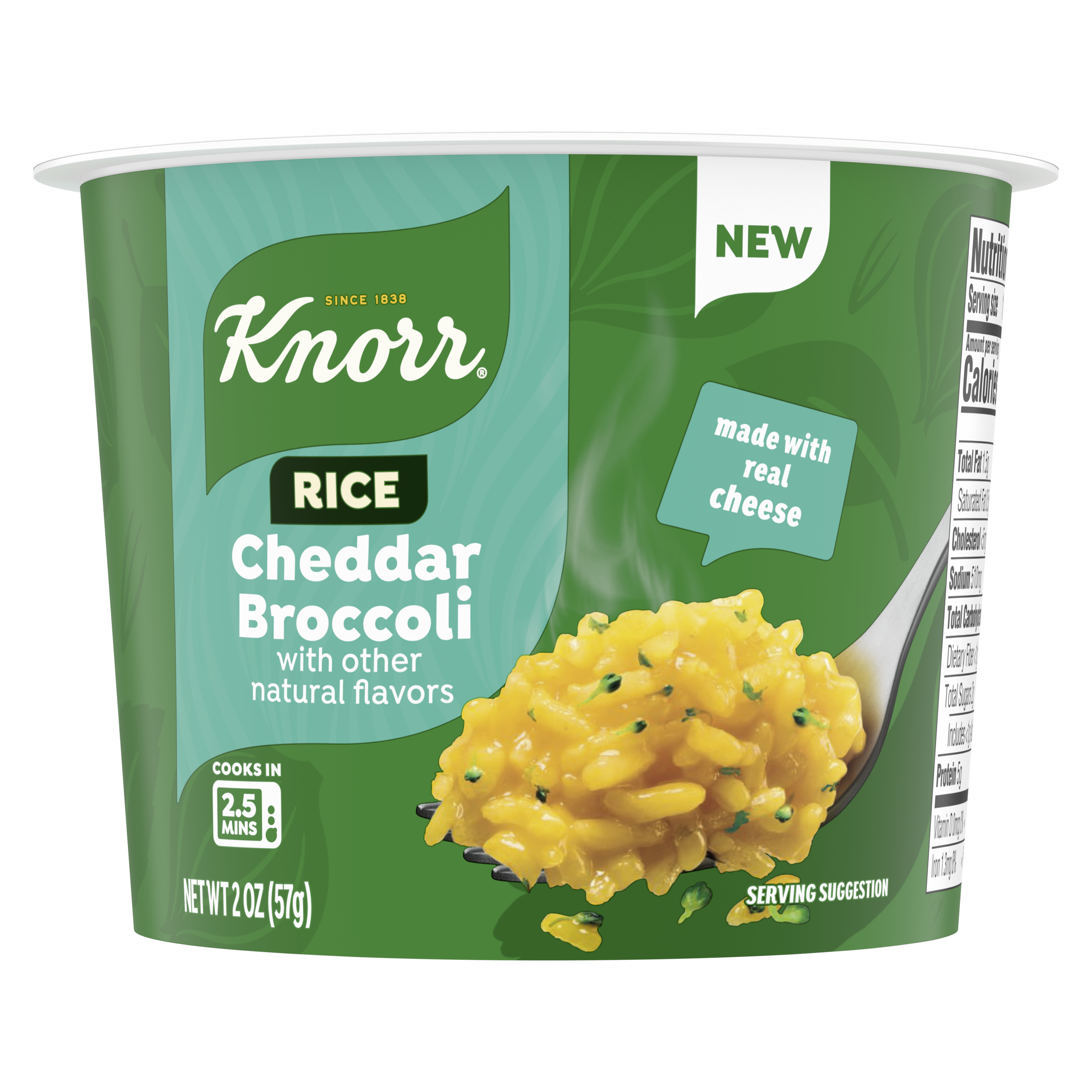 Cheddar Broccoli Rice Cup Front of Pack packshot