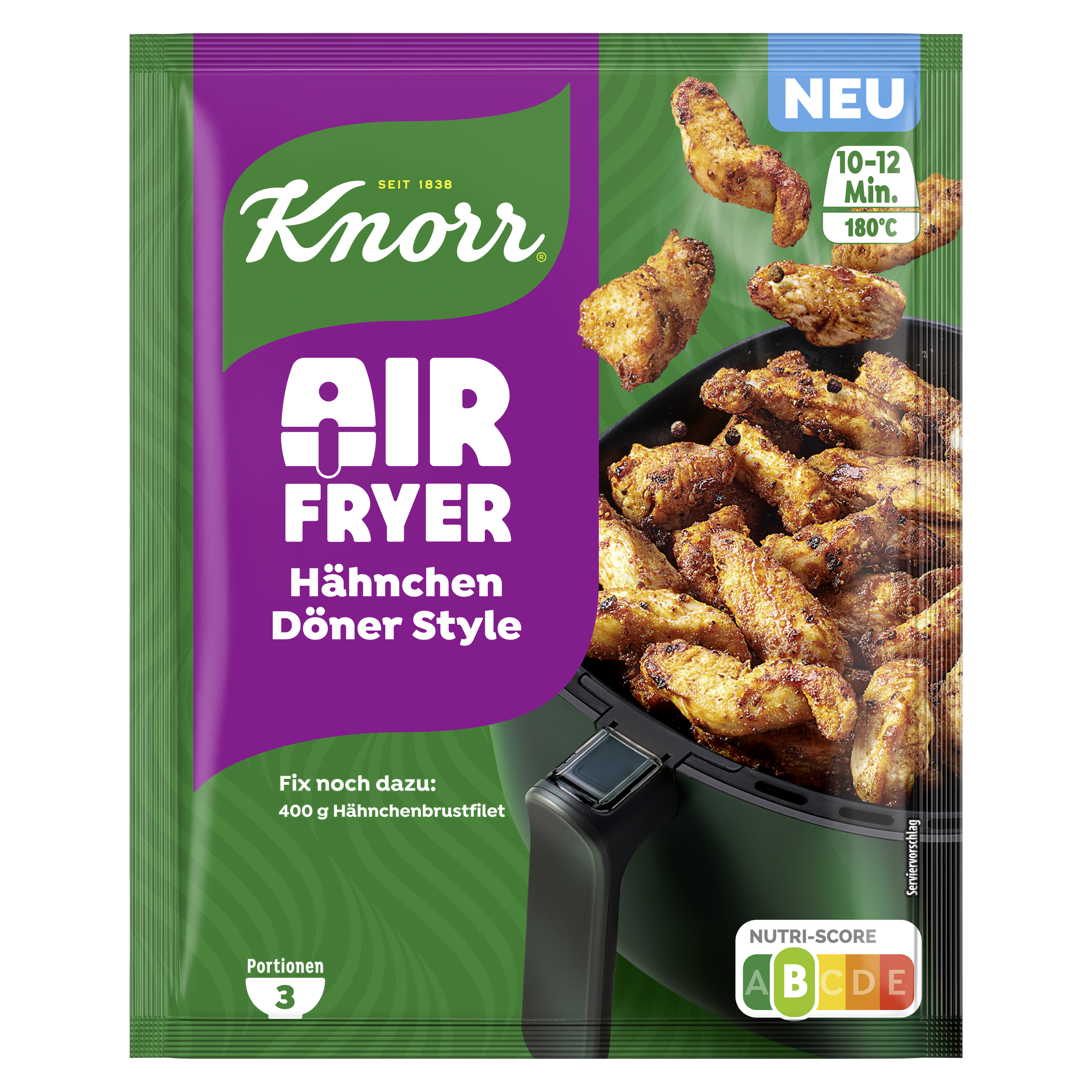 Knorr Fix Air Fryer Hähnchen Döner Style 30 g packshot