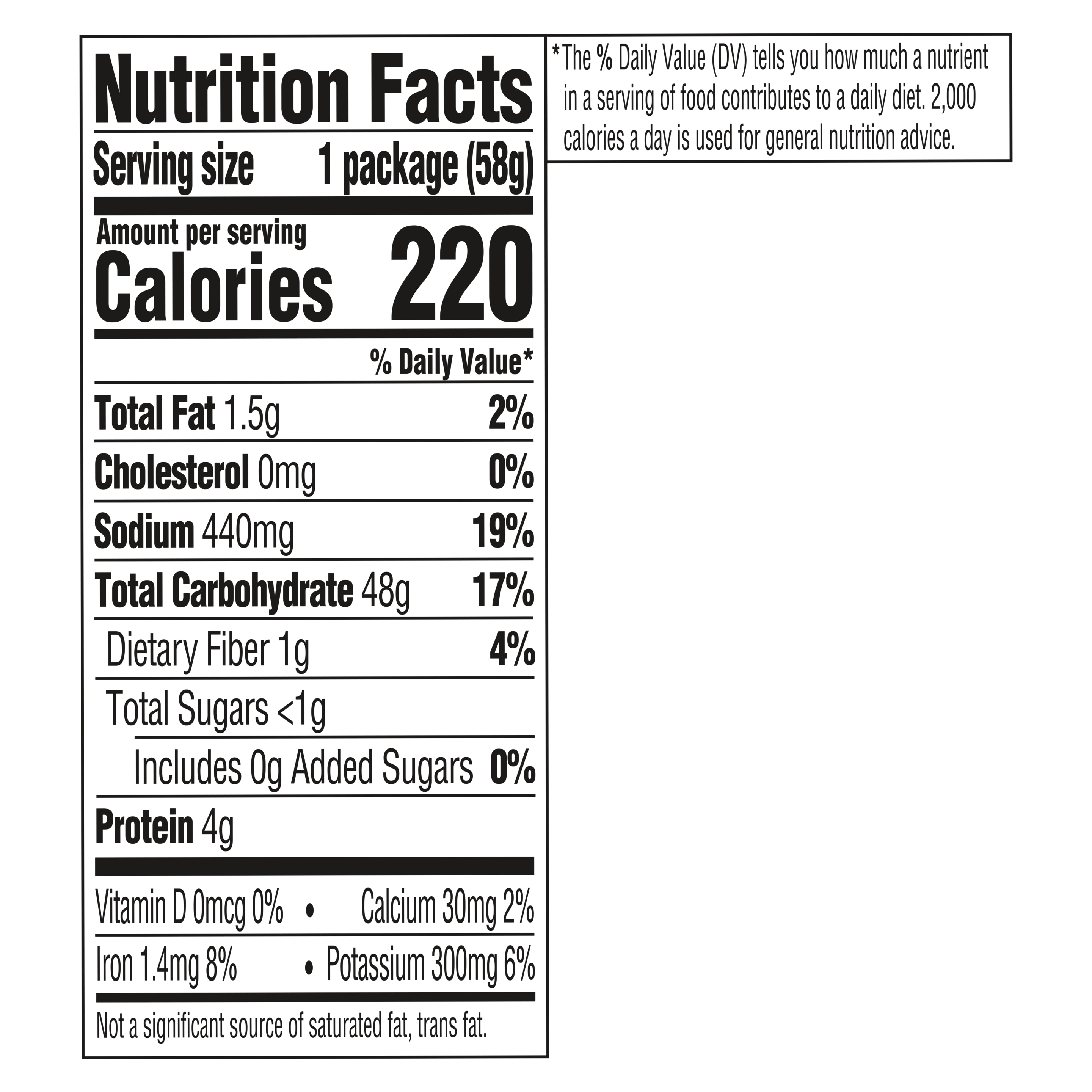 Chicken Rice Cup Nutrition