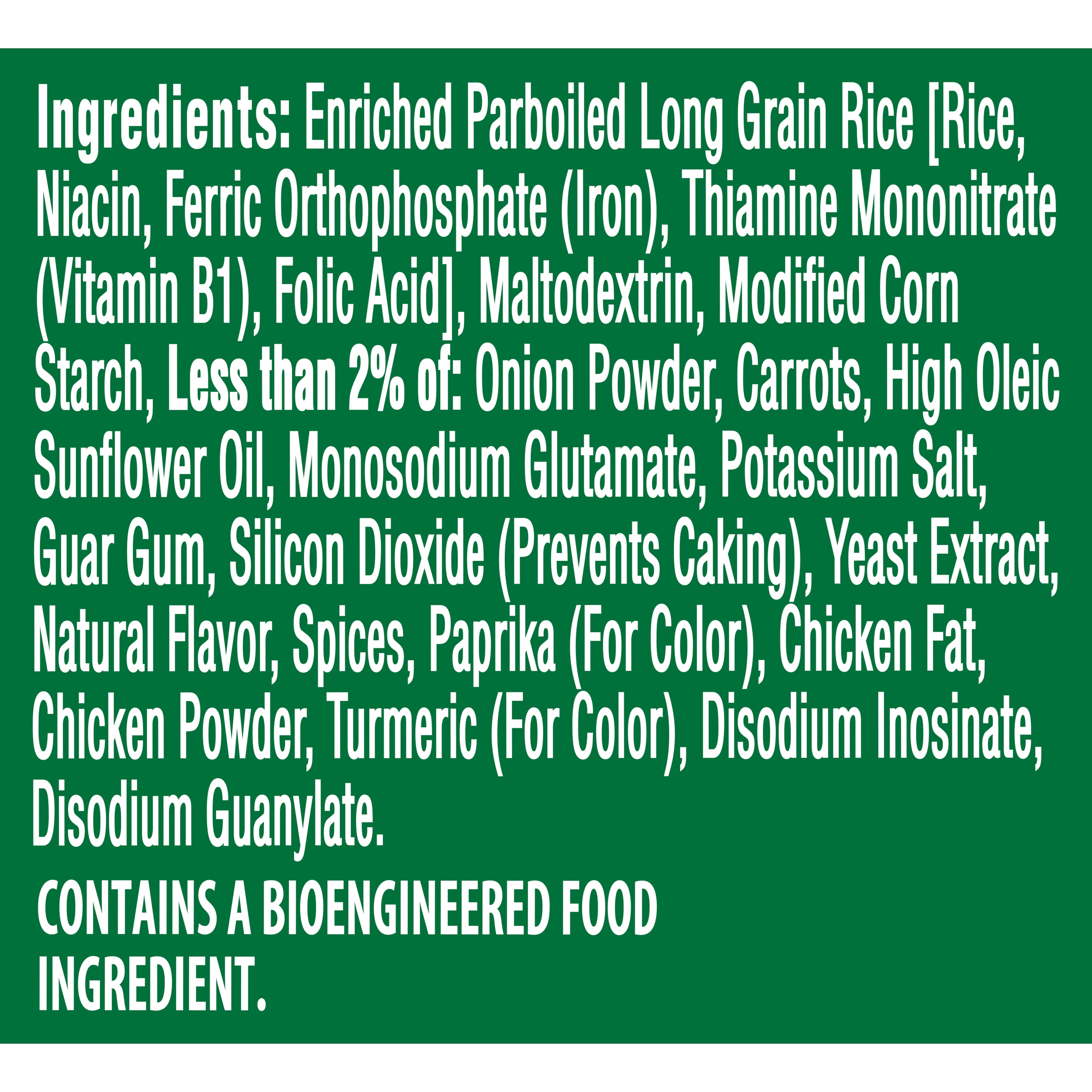 Chicken Rice Cup Ingredients