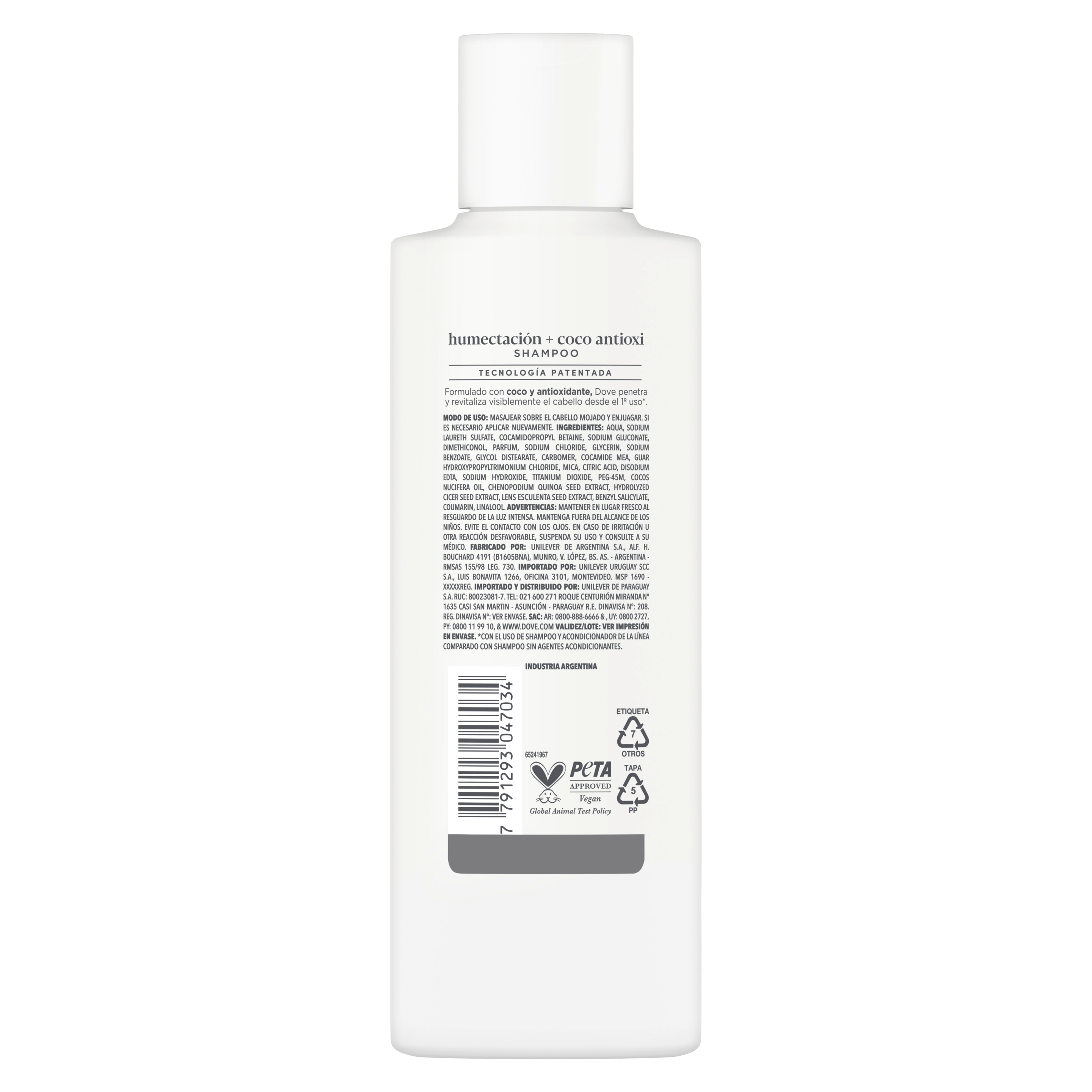 Shampoo Humectación + Coco Antióxido