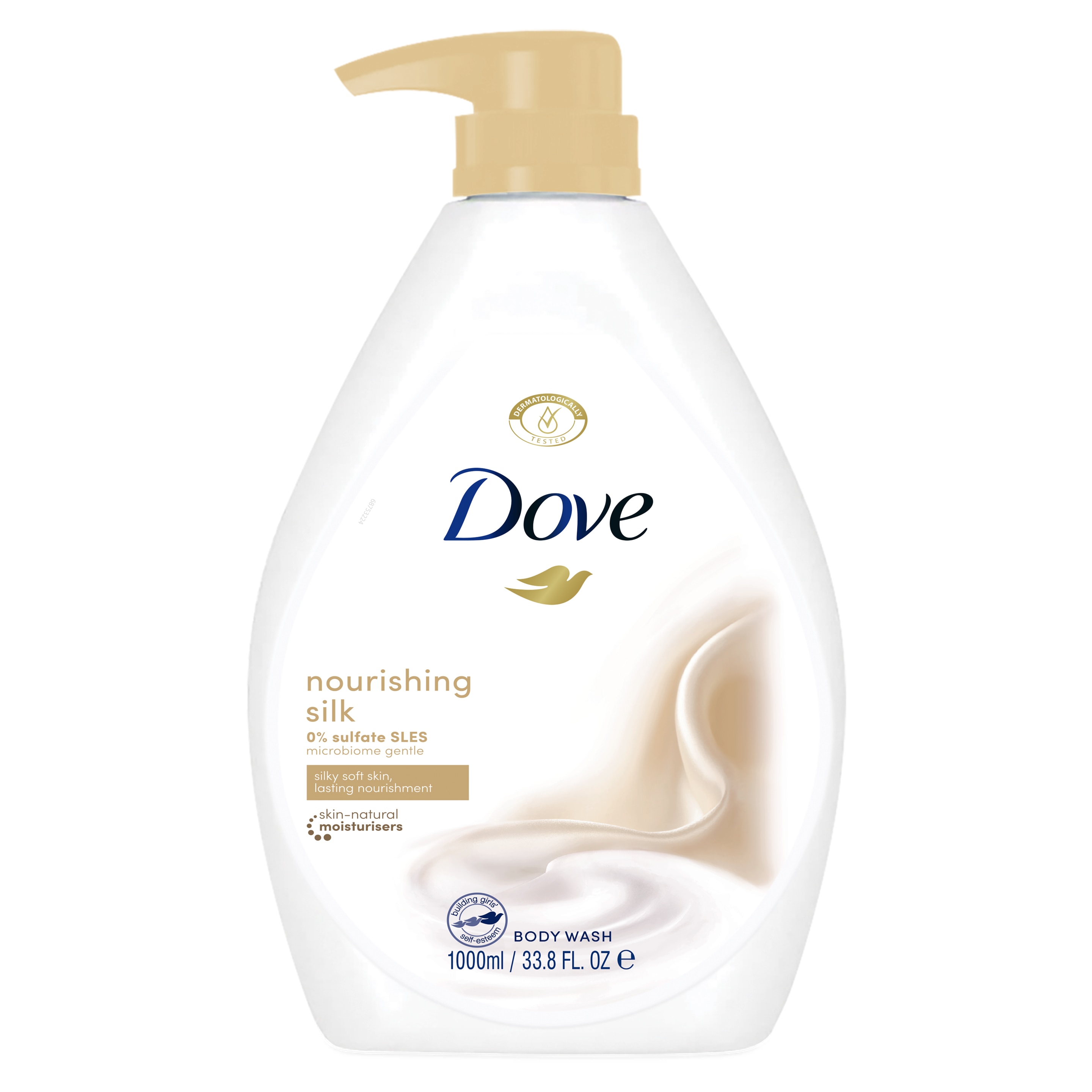Dove Nourishing Silk Body Wash 1000ml packshot