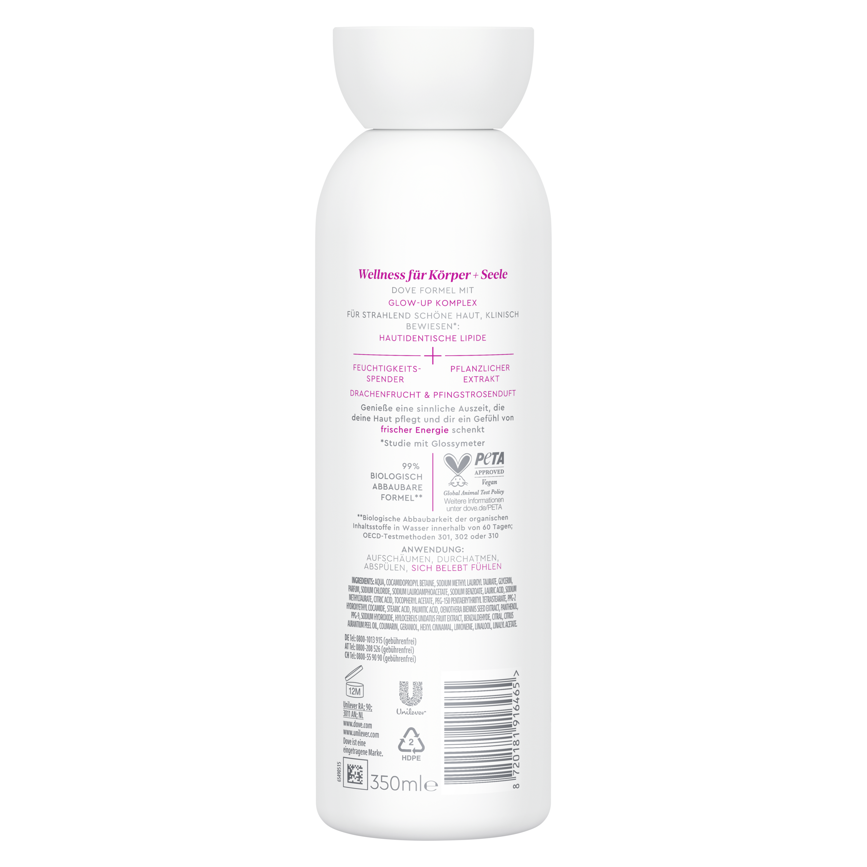 body + mind Serum Duschgel Drachenfrucht & Pfingstrose 350 ml