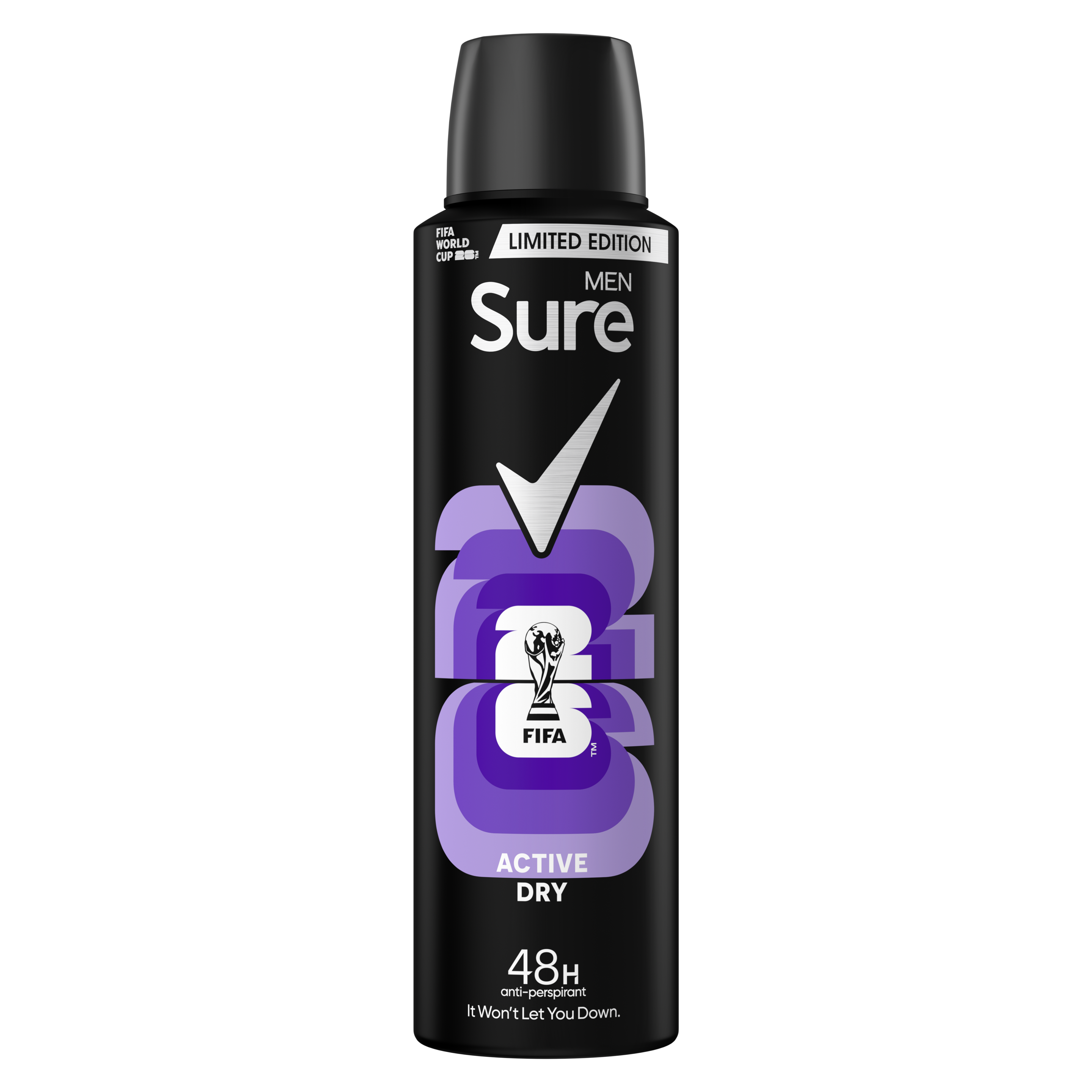 Sure Men Active Dry Antiperspirant Deodorant 250ml packshot
