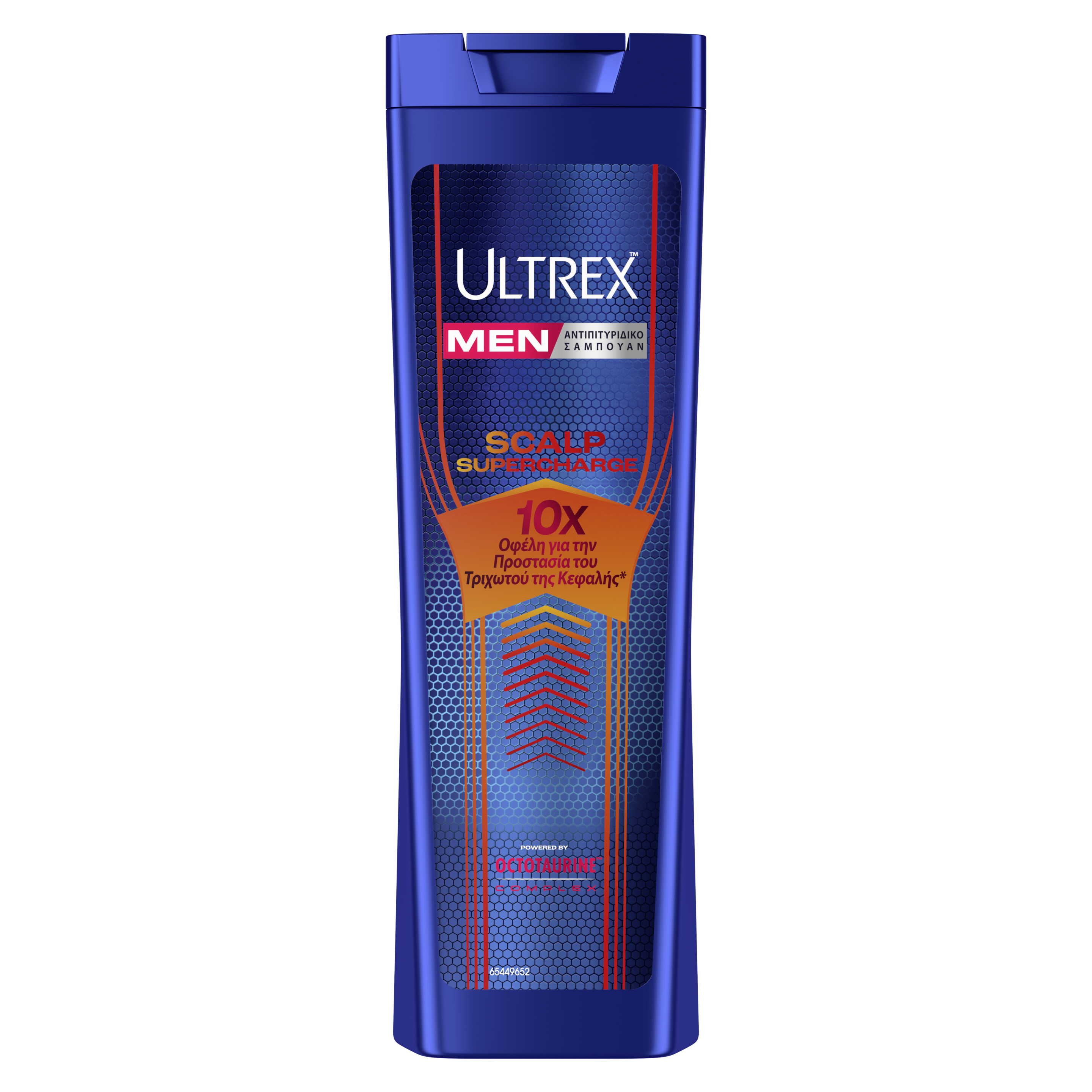 Front of Shampoo pack ULTREX SCALP SUPERCHΑRGΕ 360ml packshot